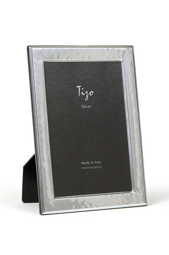 Tizo Iltalian Silverplate Hammered Photo Frame 4x6 - Image 2