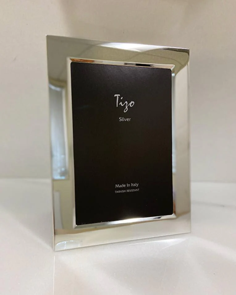Tizo Italian Silverplate Plain Bevel Frame 8x10