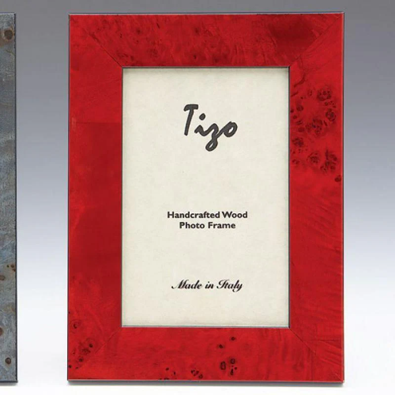 Tizo Italian Wood Frame Red 5x7 - Image 2