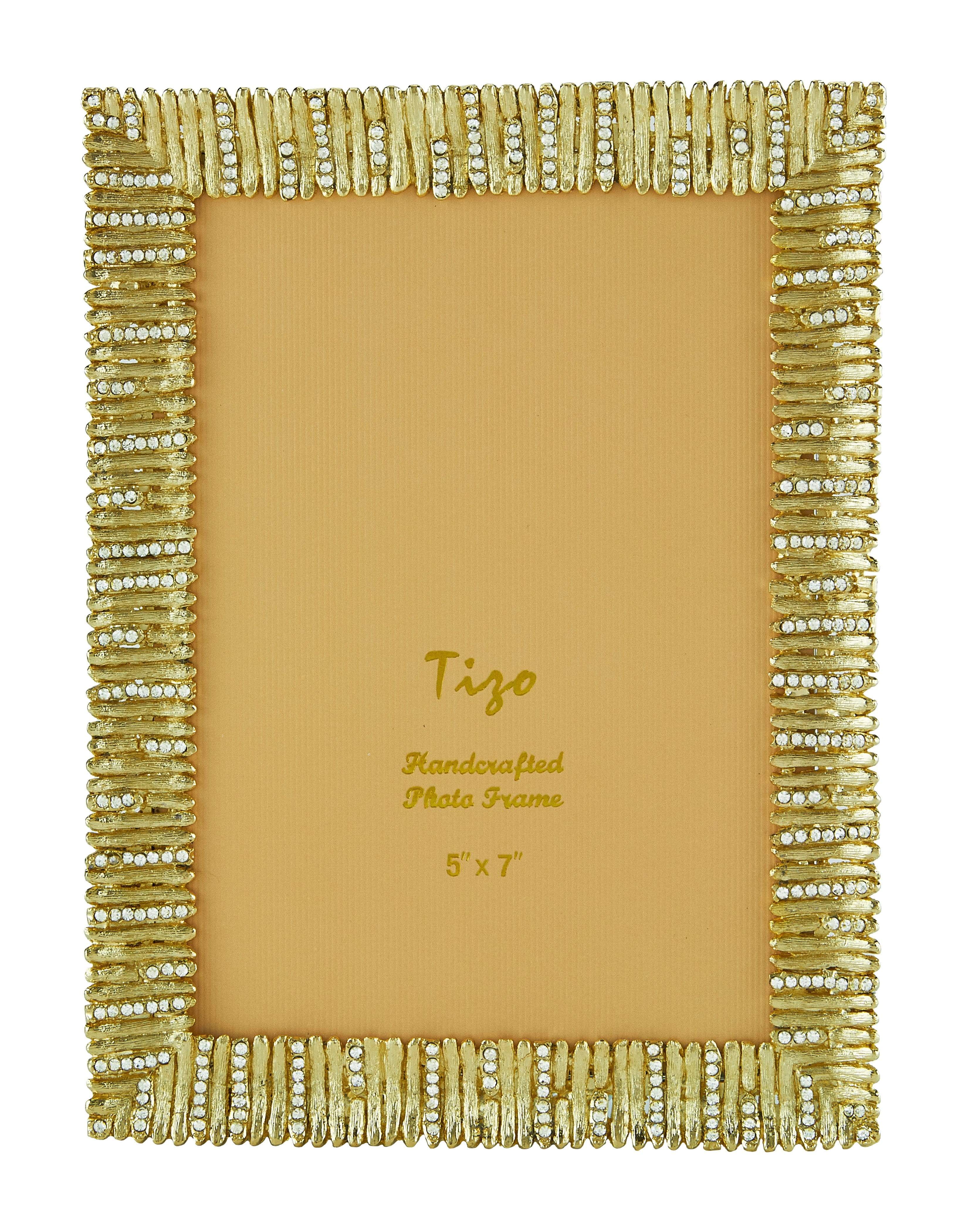 Tizo Hedge Jeweled Frame Gold 4 X 6