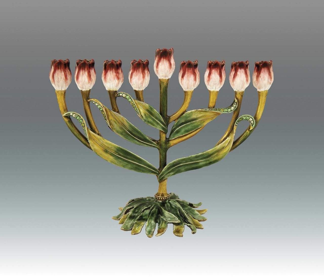 Tizo Pink Tulip Menorah - Image 2
