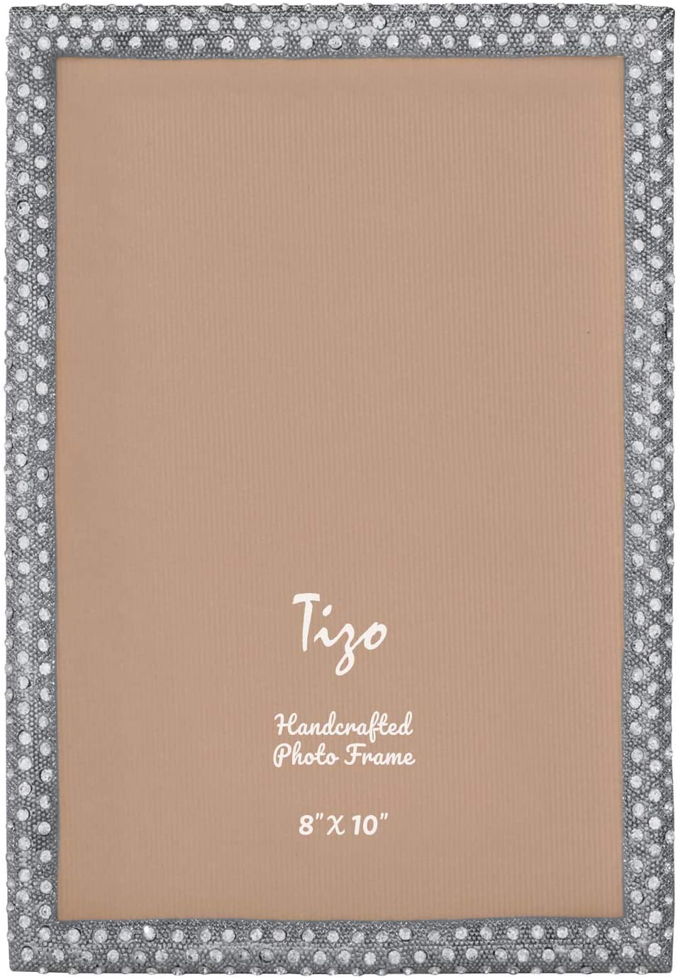 Tizo Galaxy Jeweled Frame Silver 8x10