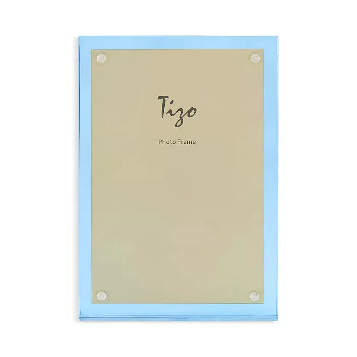 Tizo Lucite 4" x 6" Frame with Blue Lucite Back