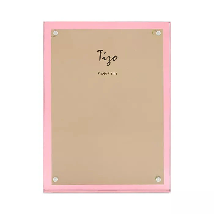 Tizo Lucite 4" x 6" Frame with Pink Lucite Back - Image 2