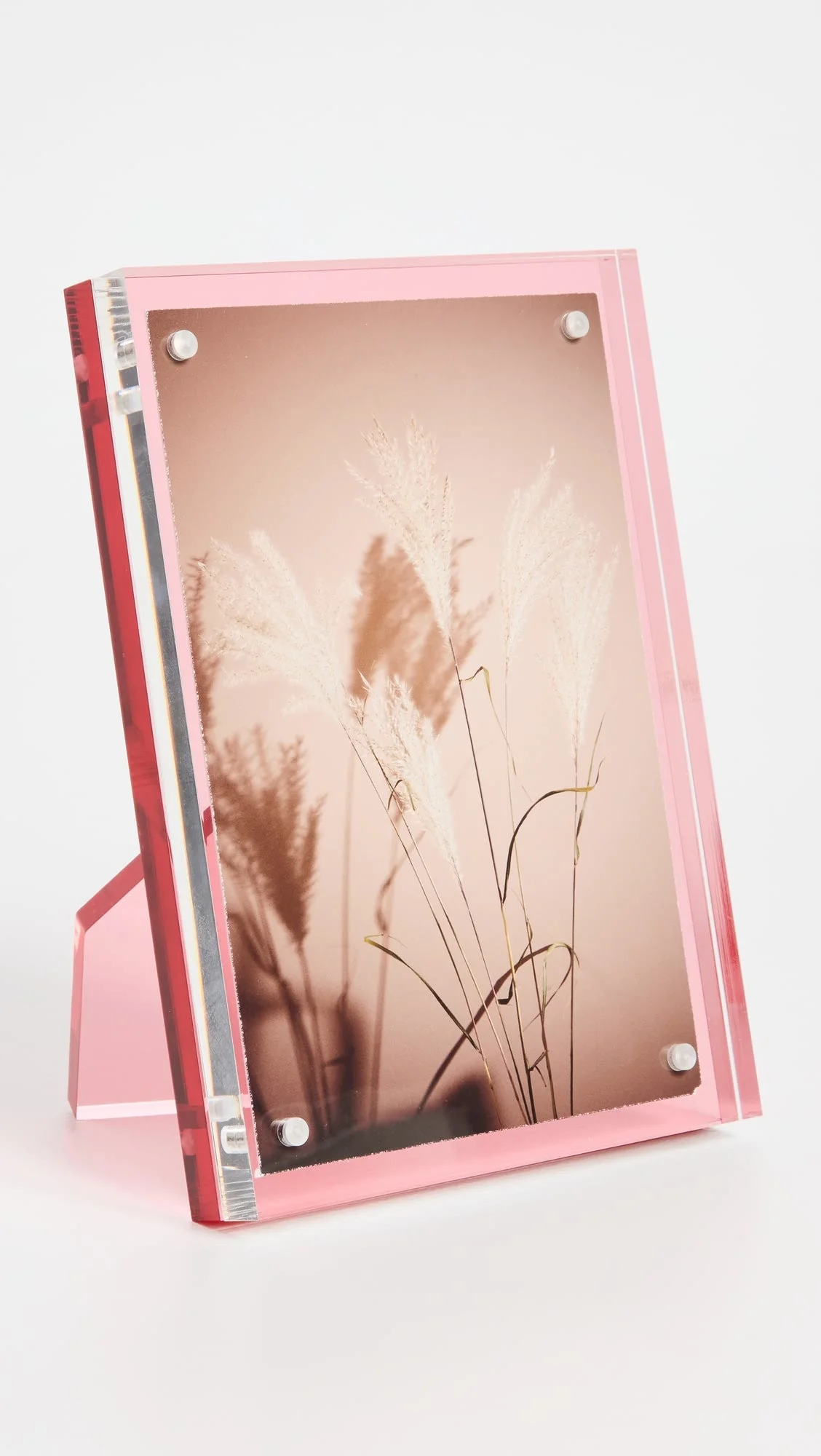 Tizo Lucite 4" x 6" Frame with Pink Lucite Back - Image 4