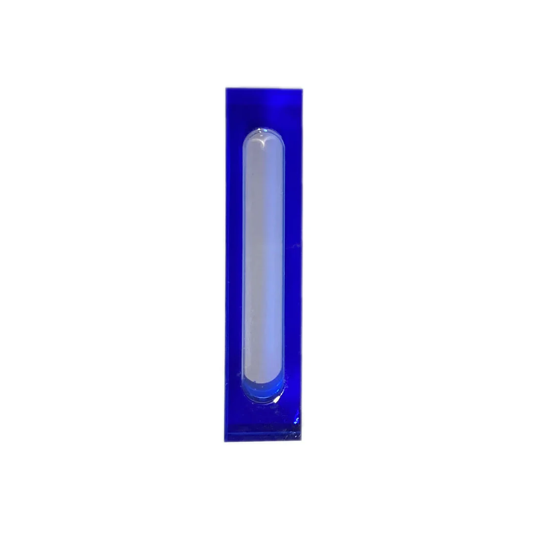 Tizo Lucite Blue Mezuzah