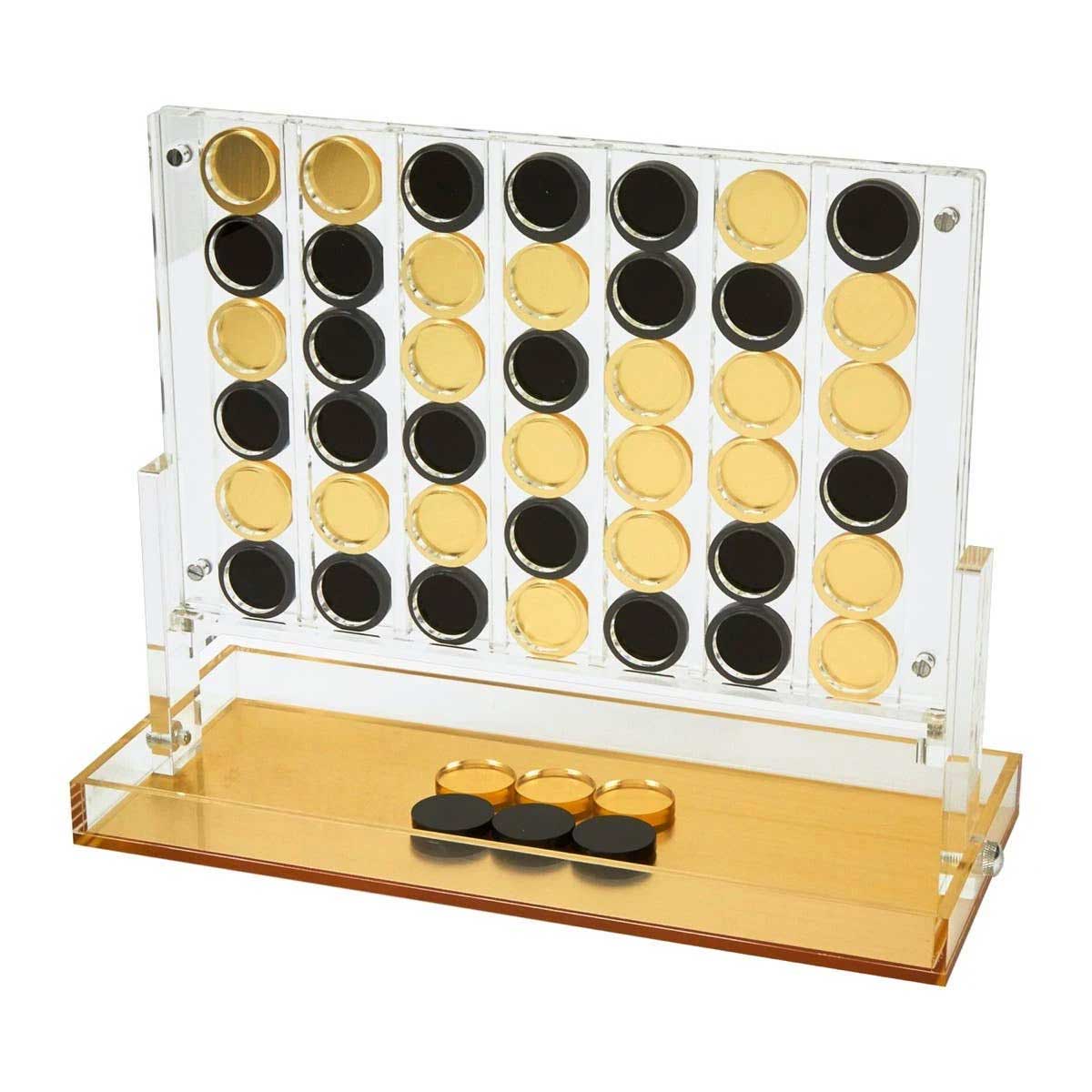 Tizo Lucite Connect 4 Game "Gold"
