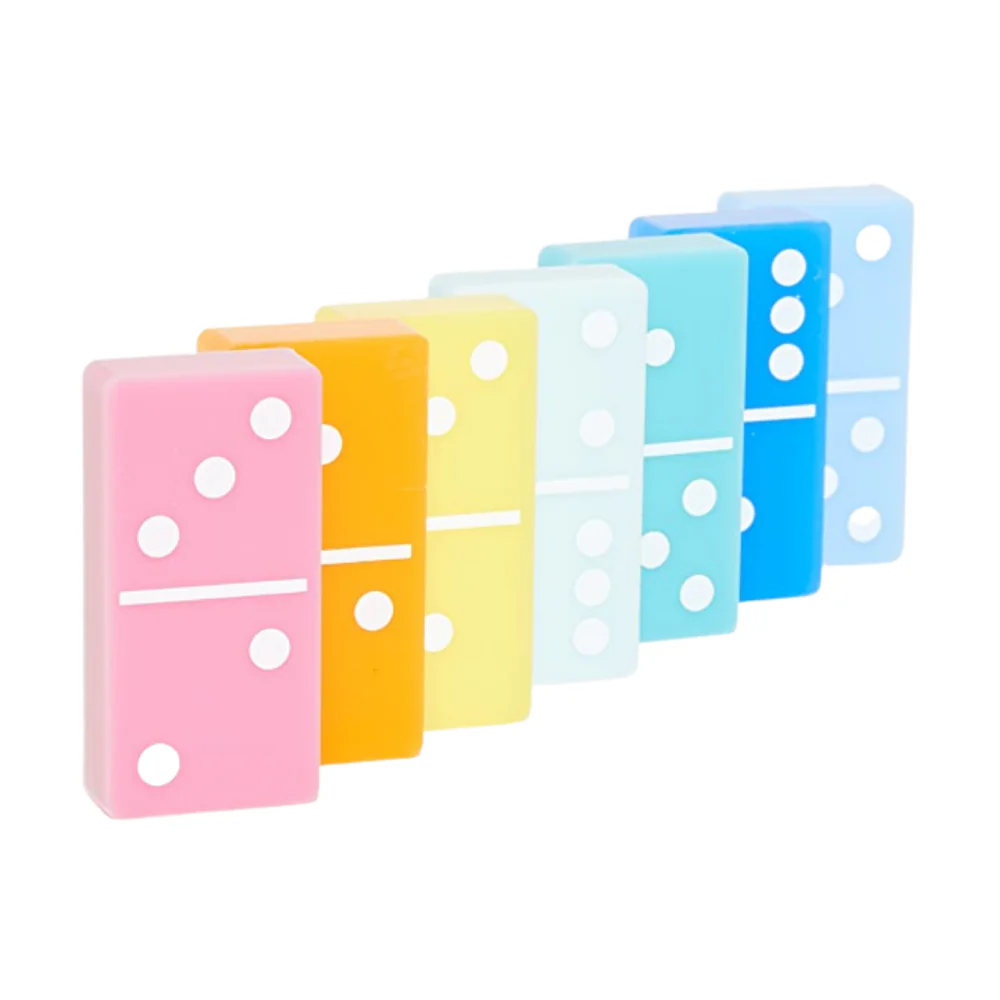 Tizo Lucite Multi Color Domino Set - Image 3