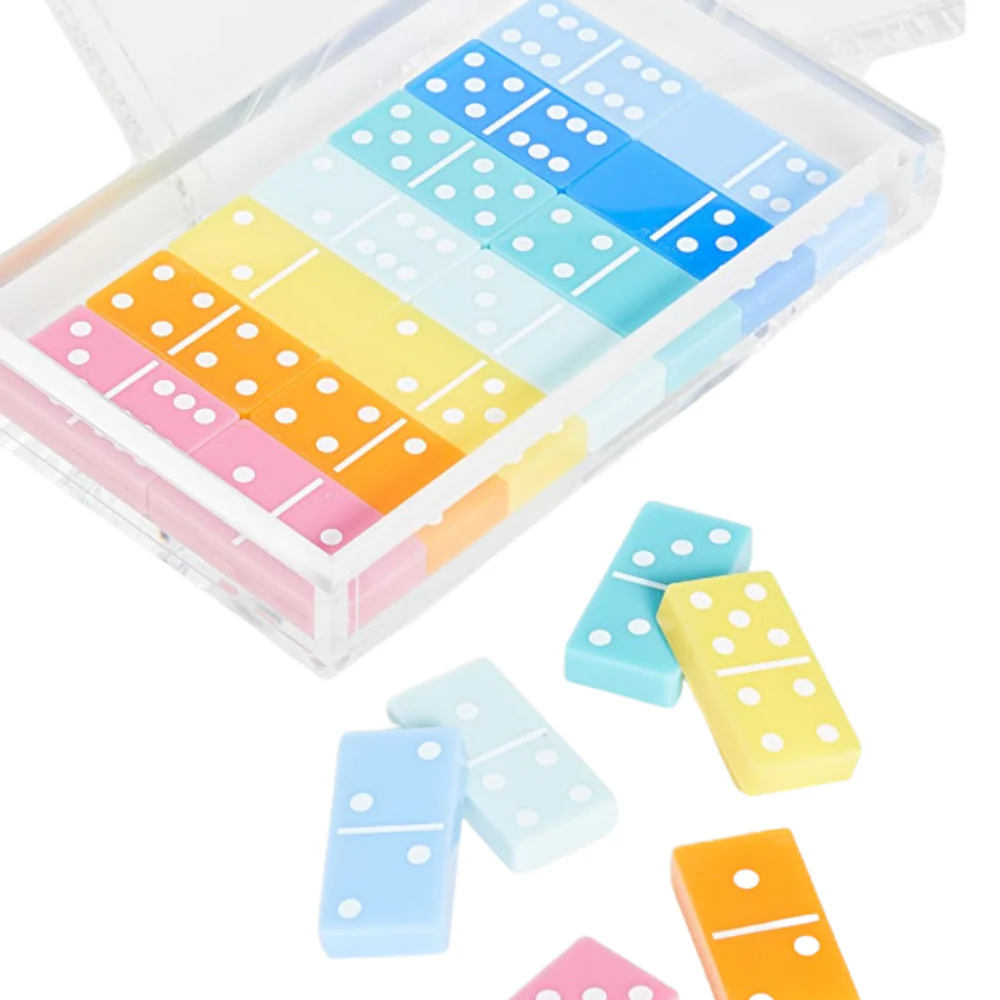 Tizo Lucite Multi Color Domino Set - Image 4