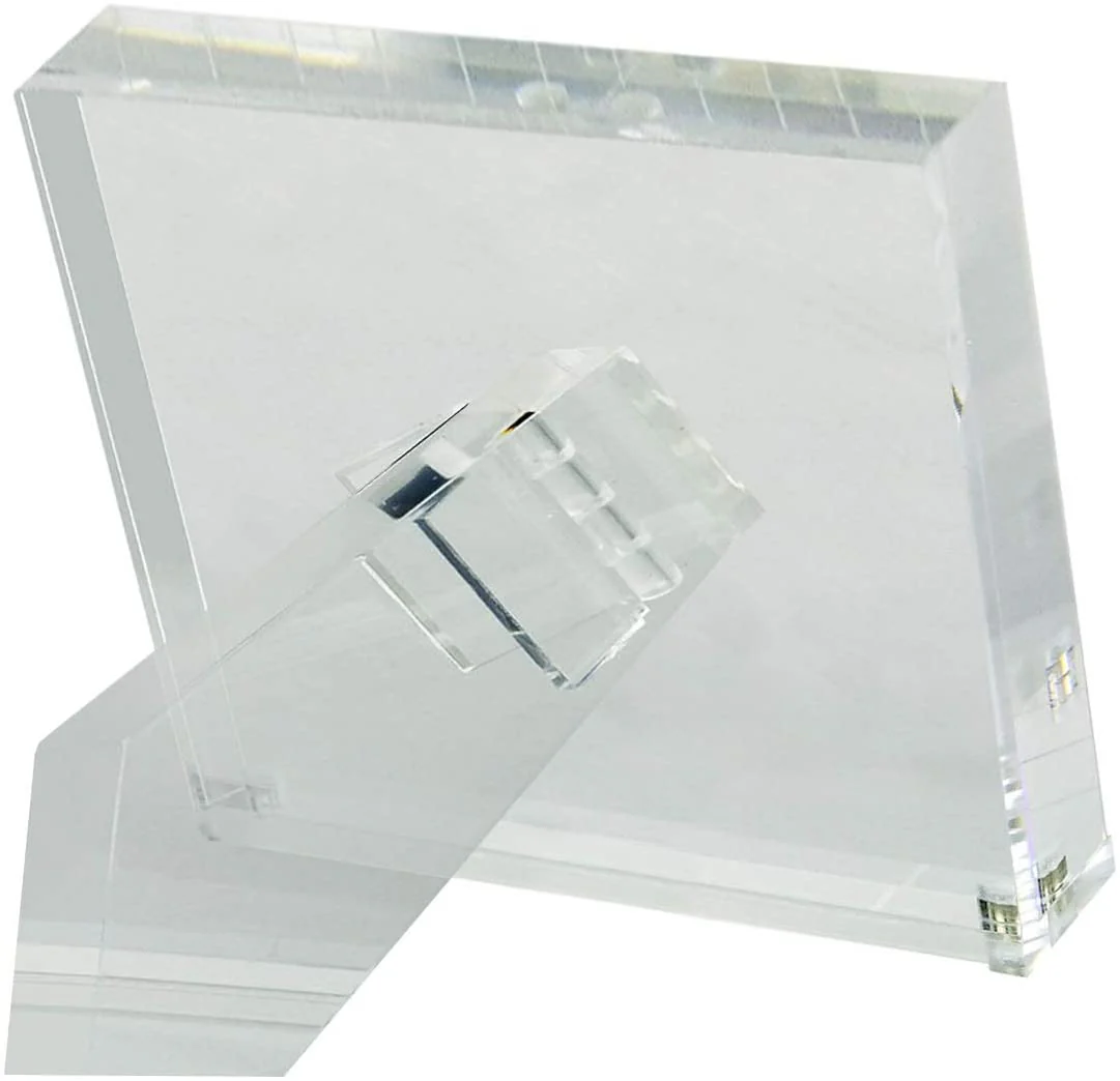 Tizo Lucite Photo Frame - Clear Back 5x5 - Image 2