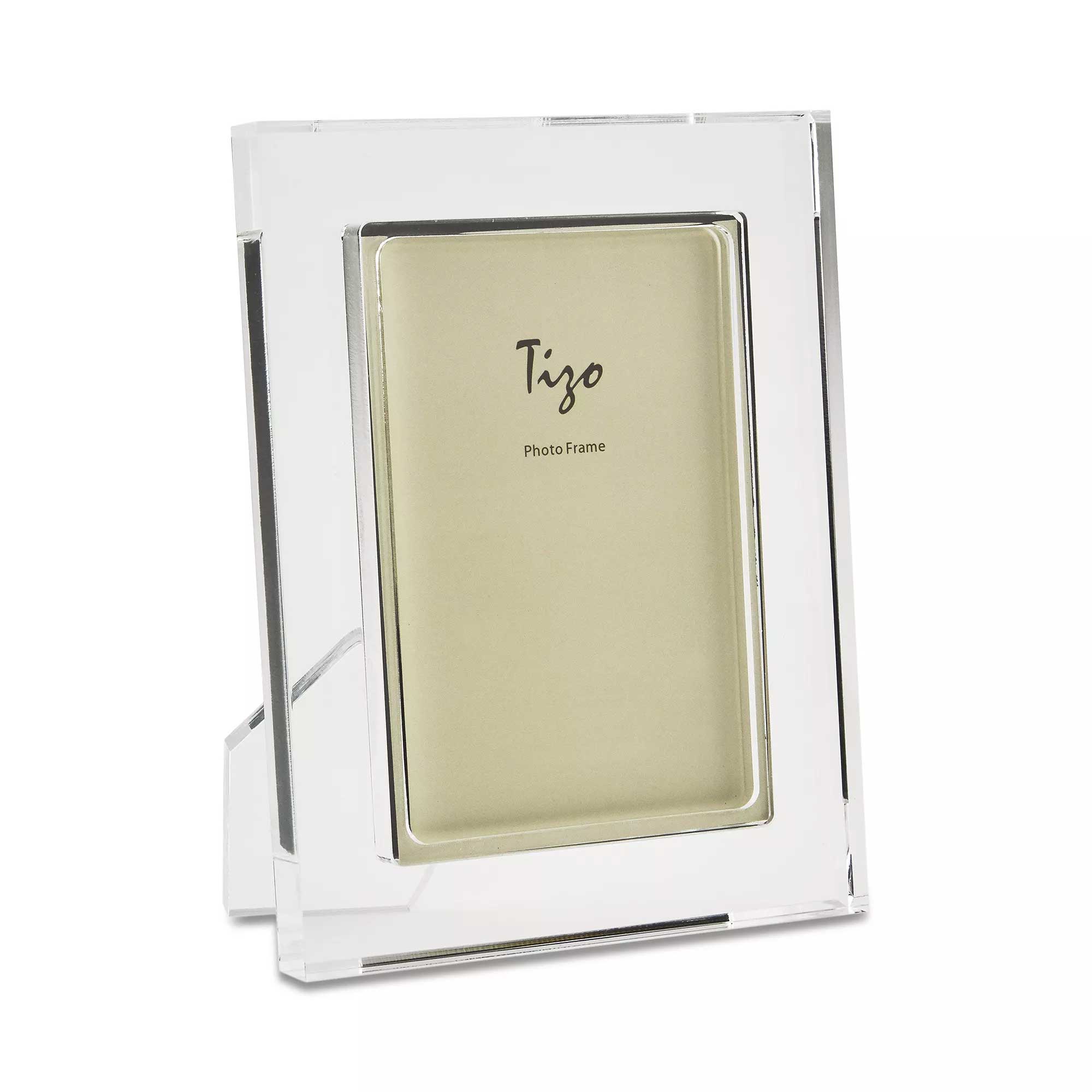 Tizo Lucite Photo Frame Clear Border 8x10