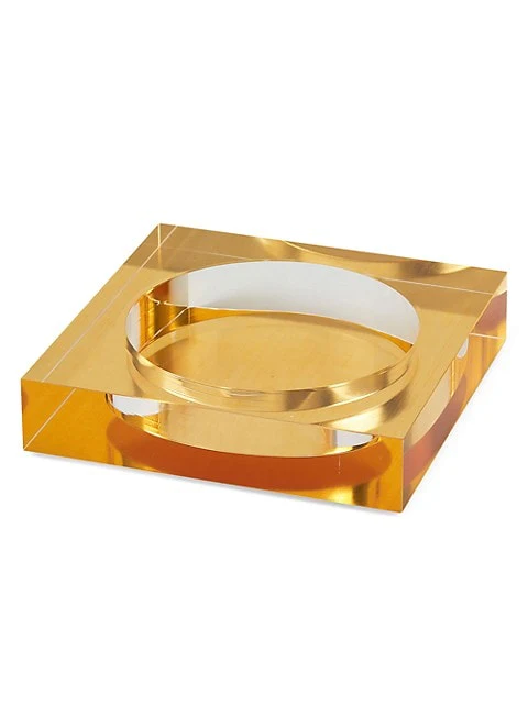 Tizo Lucite Wine Bottle Coaster Gold