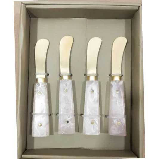 Tizo Spreader Set of 4 Ivory/Gold
