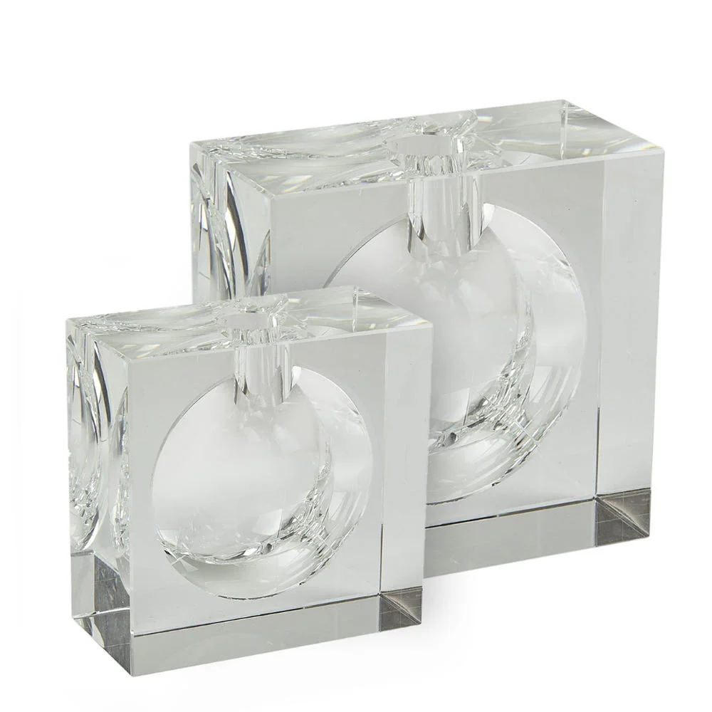 Tizo Crystal Square Bubble Vase Large