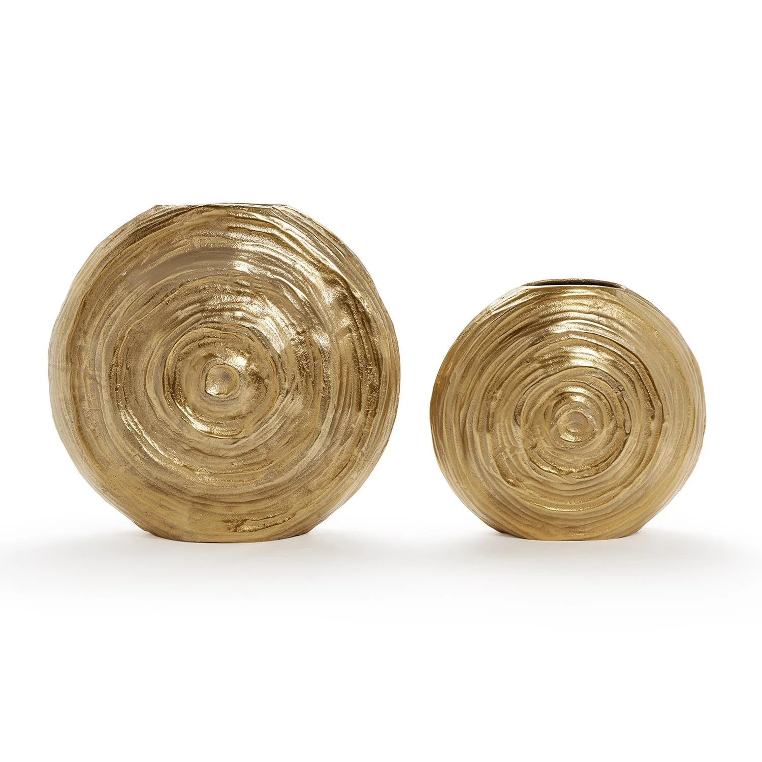 Tozai Home All Swirls S/2 Golden Vase