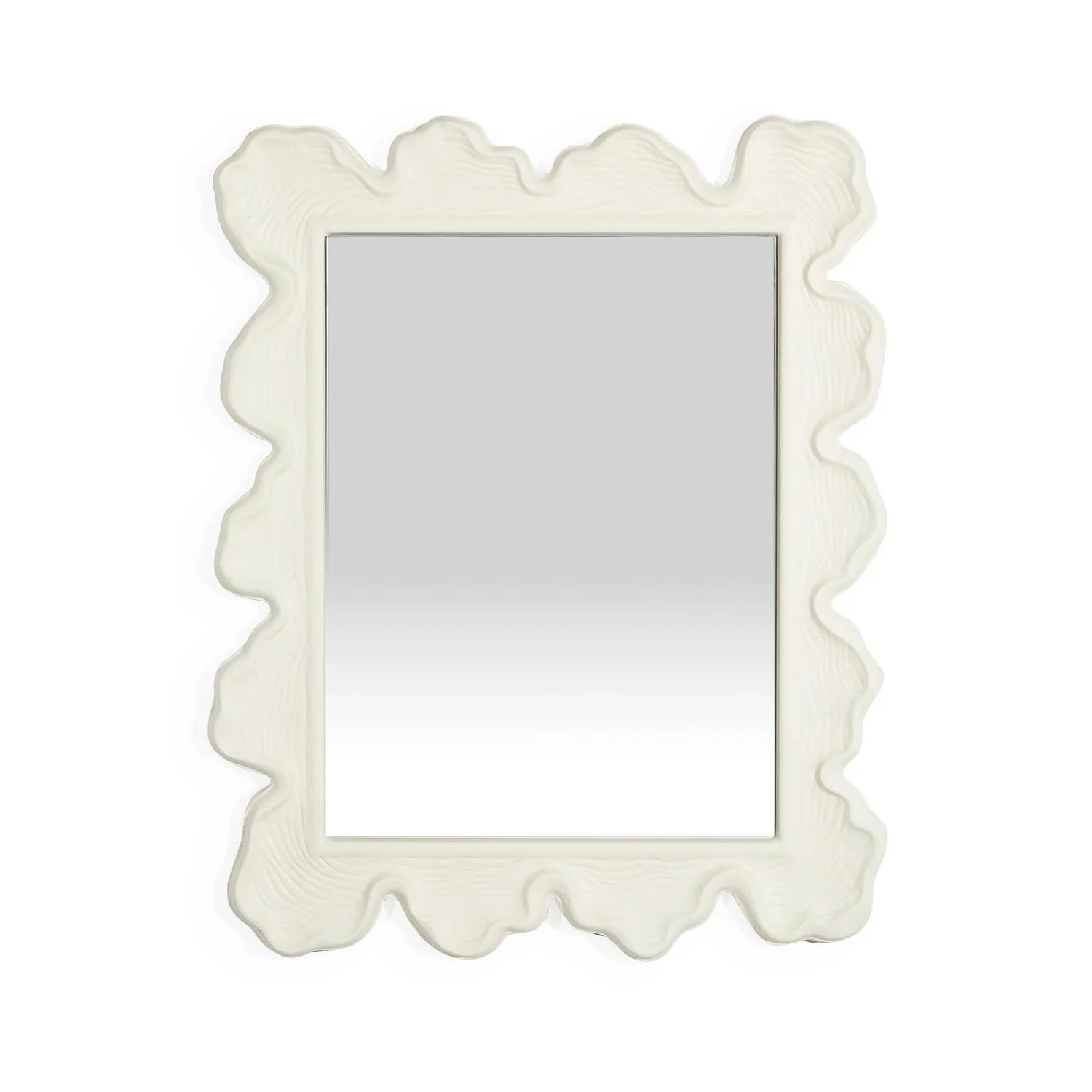 Tozai Home Scalloped Organic Wall Mirror