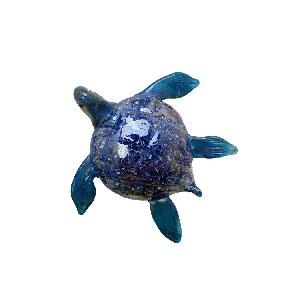 Tropical Sea Turtle Wall Art by Viz Glass 7820SIR