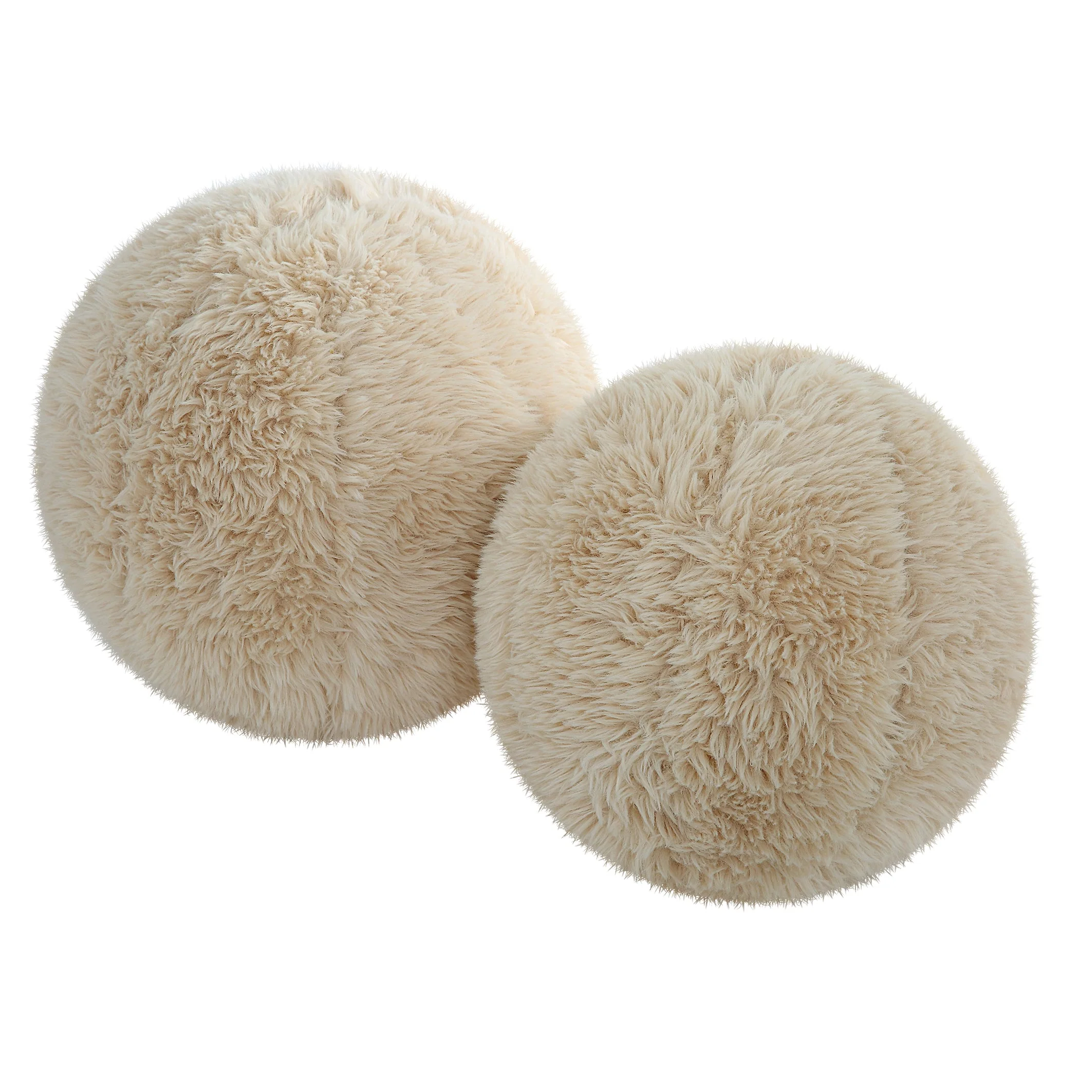 Uttermost Abide Ball Sheepskin Pillows, Set/2