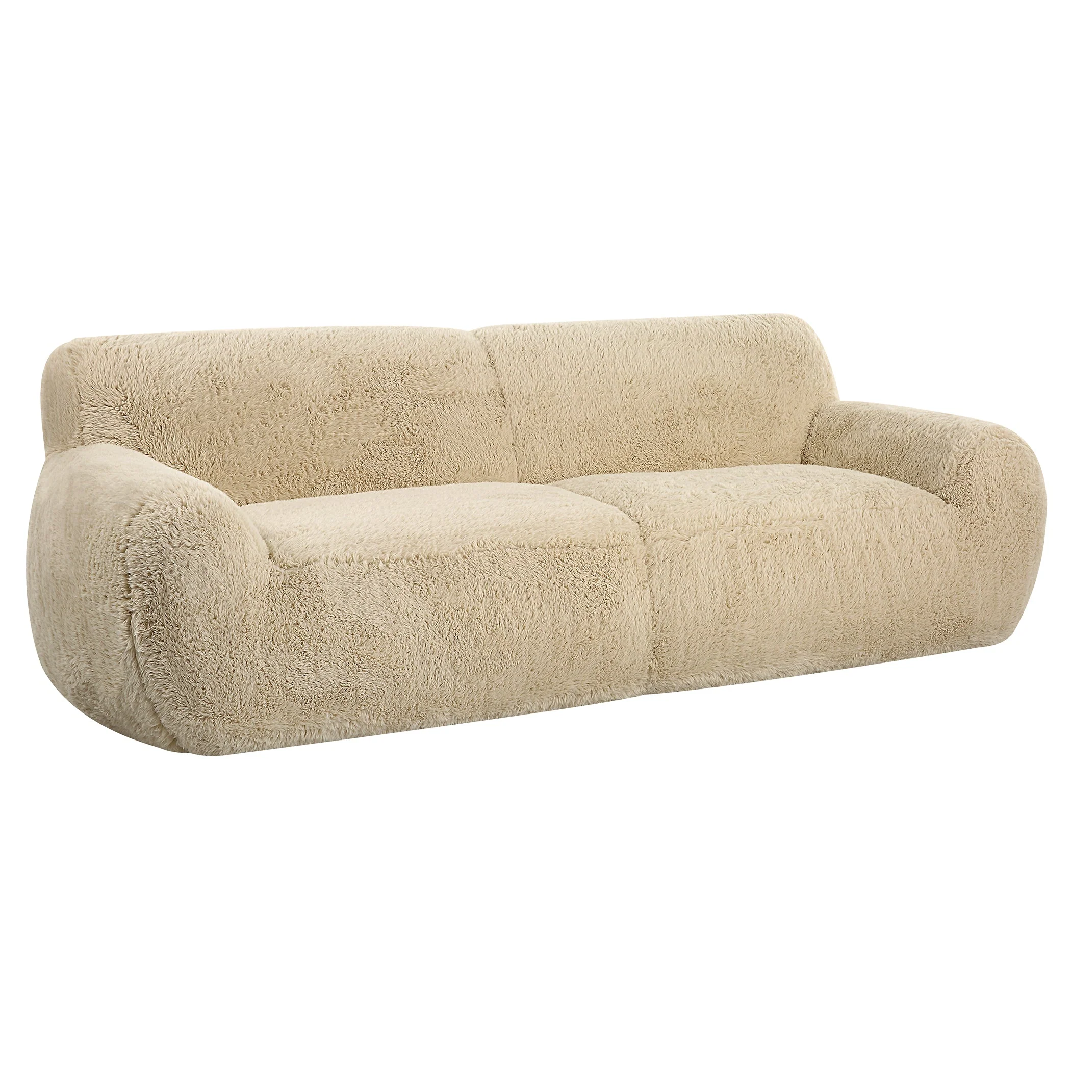 Uttermost Abide Rounded Sheepskin Sofa - Image 4