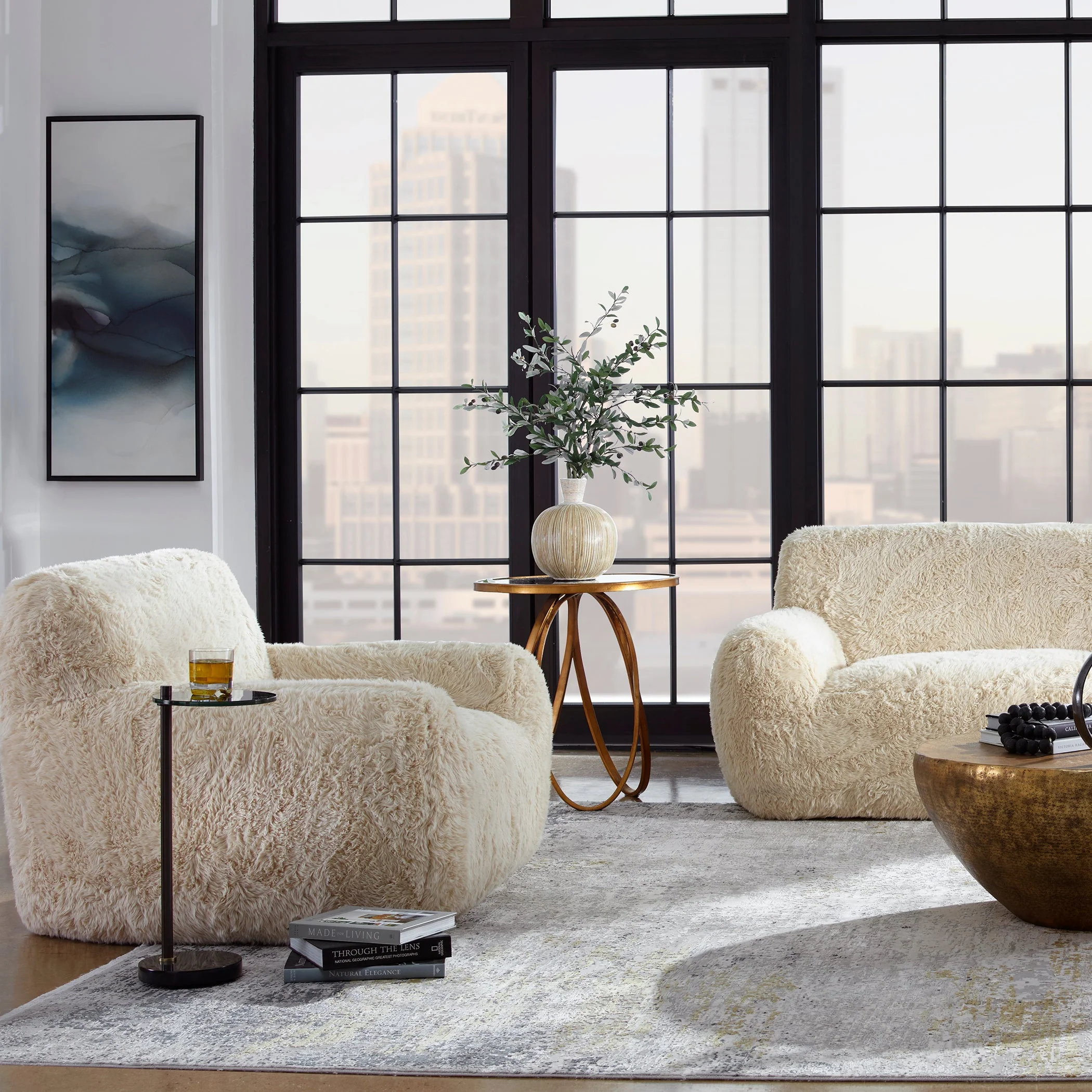 Uttermost Abide Sheepskin Accent Chair - Image 3