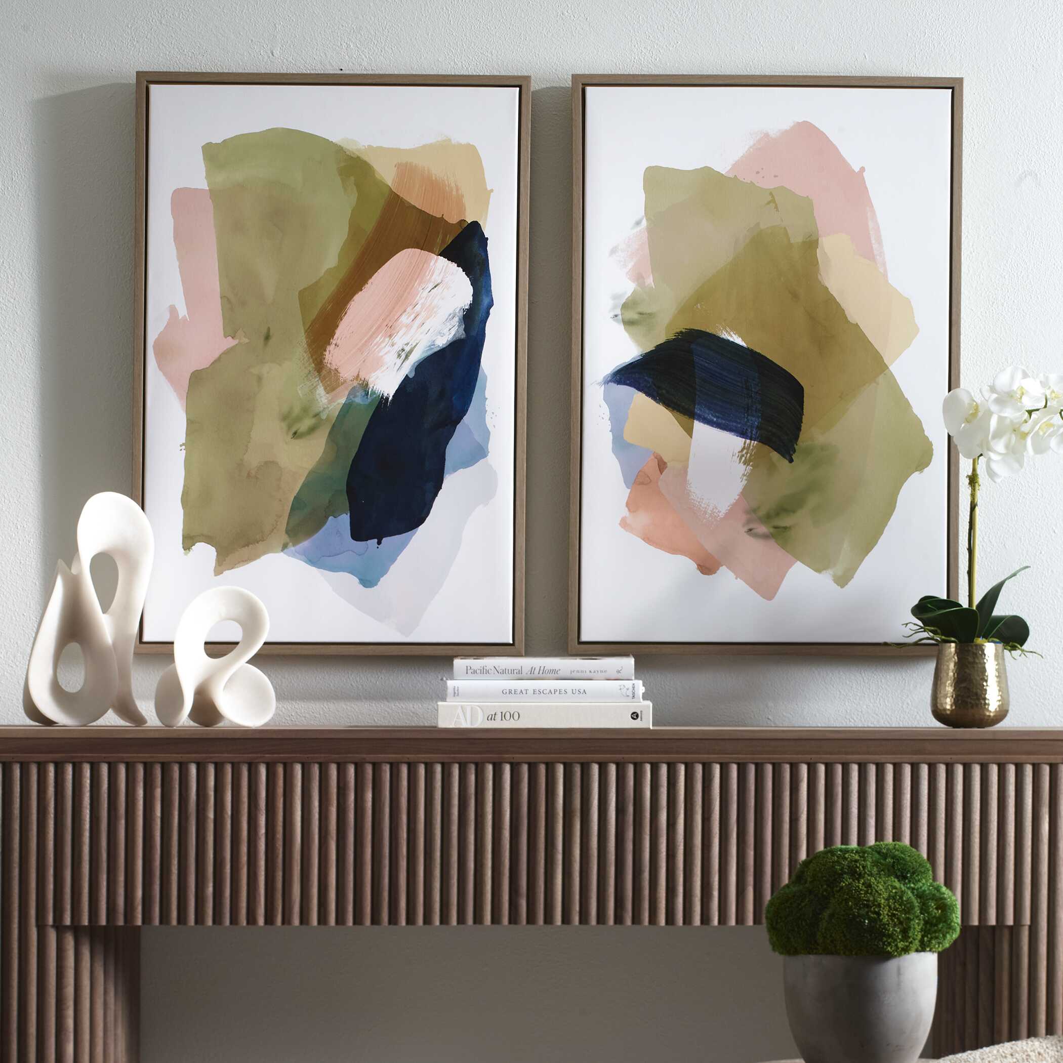 Uttermost Abstract Afternoon Framed Canvases Set/2 - Image 2