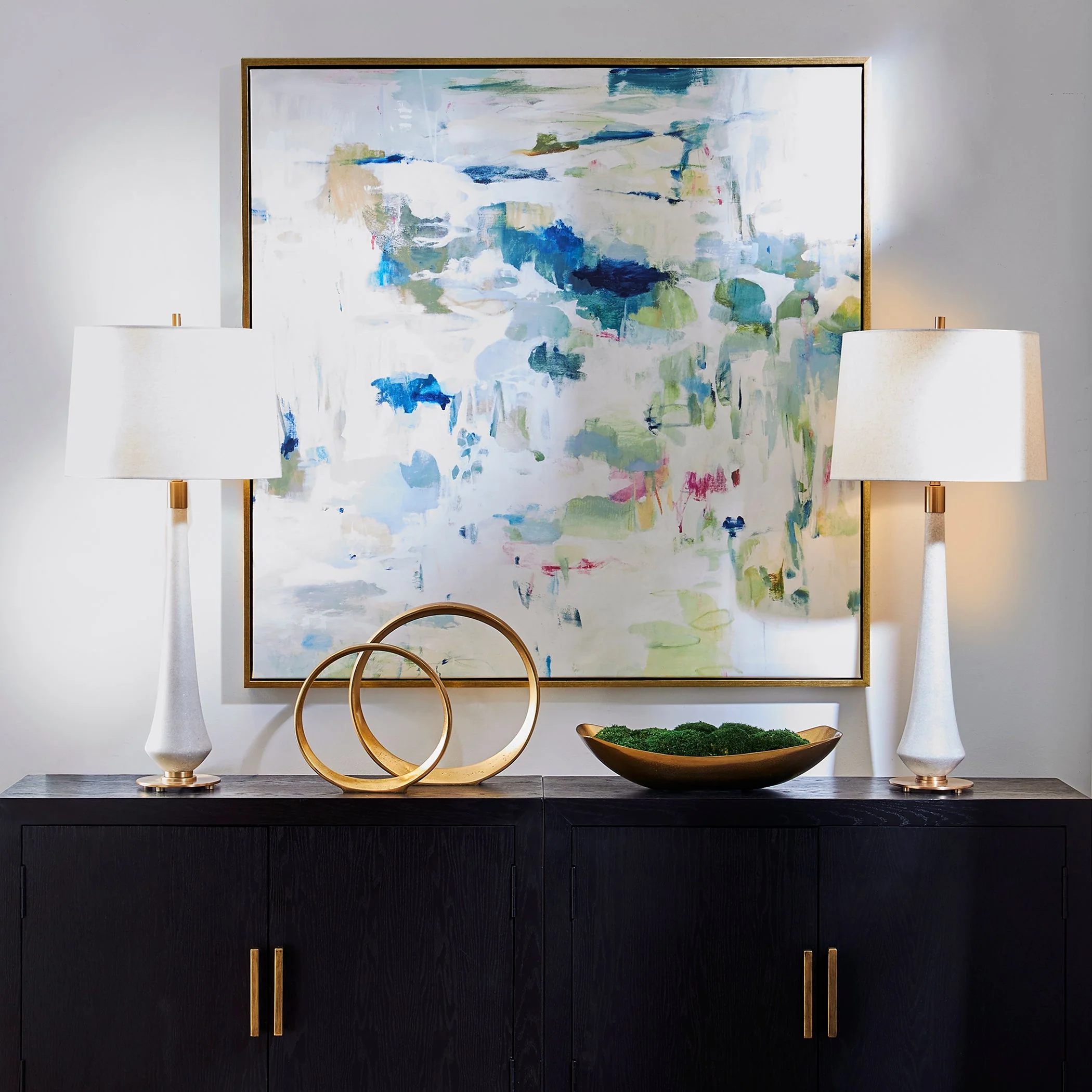 Uttermost Abstract Reflections Framed Canvas - Image 2