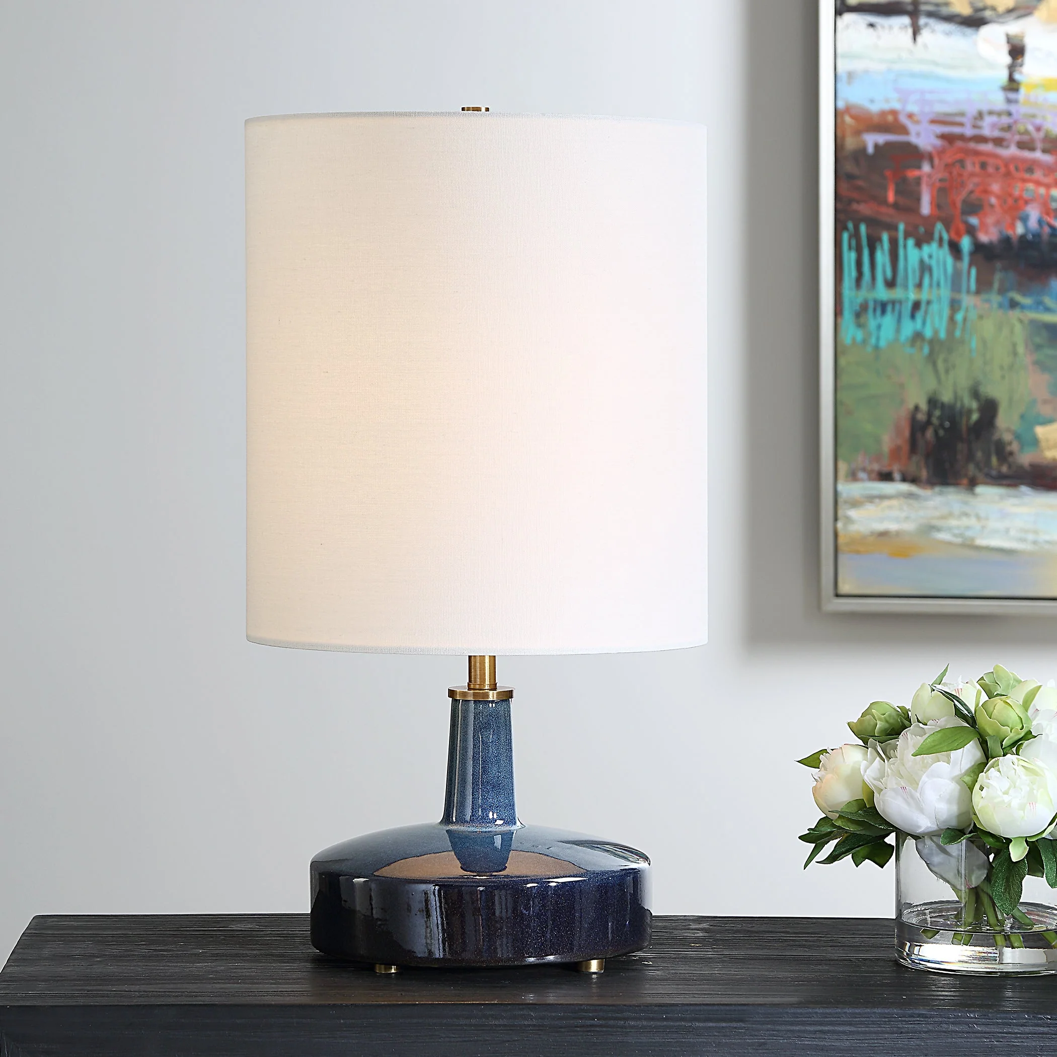 Uttermost Abyss Blue Table Lamp - Image 2