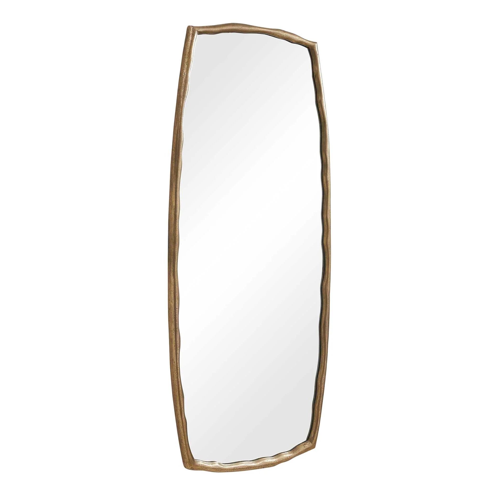 Uttermost Adair Antique Brass Tall Mirror - Image 4
