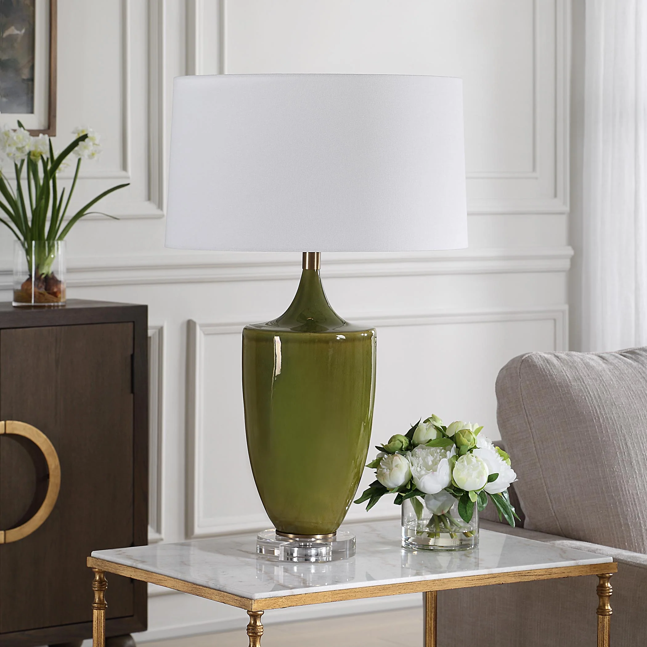 Uttermost Adela Moss Green Table Lamp - Image 3