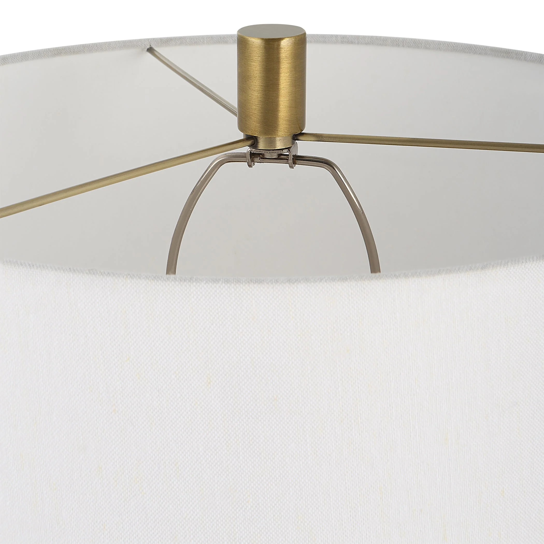 Uttermost Adelia Ivory & Brass Table Lamp - Image 7