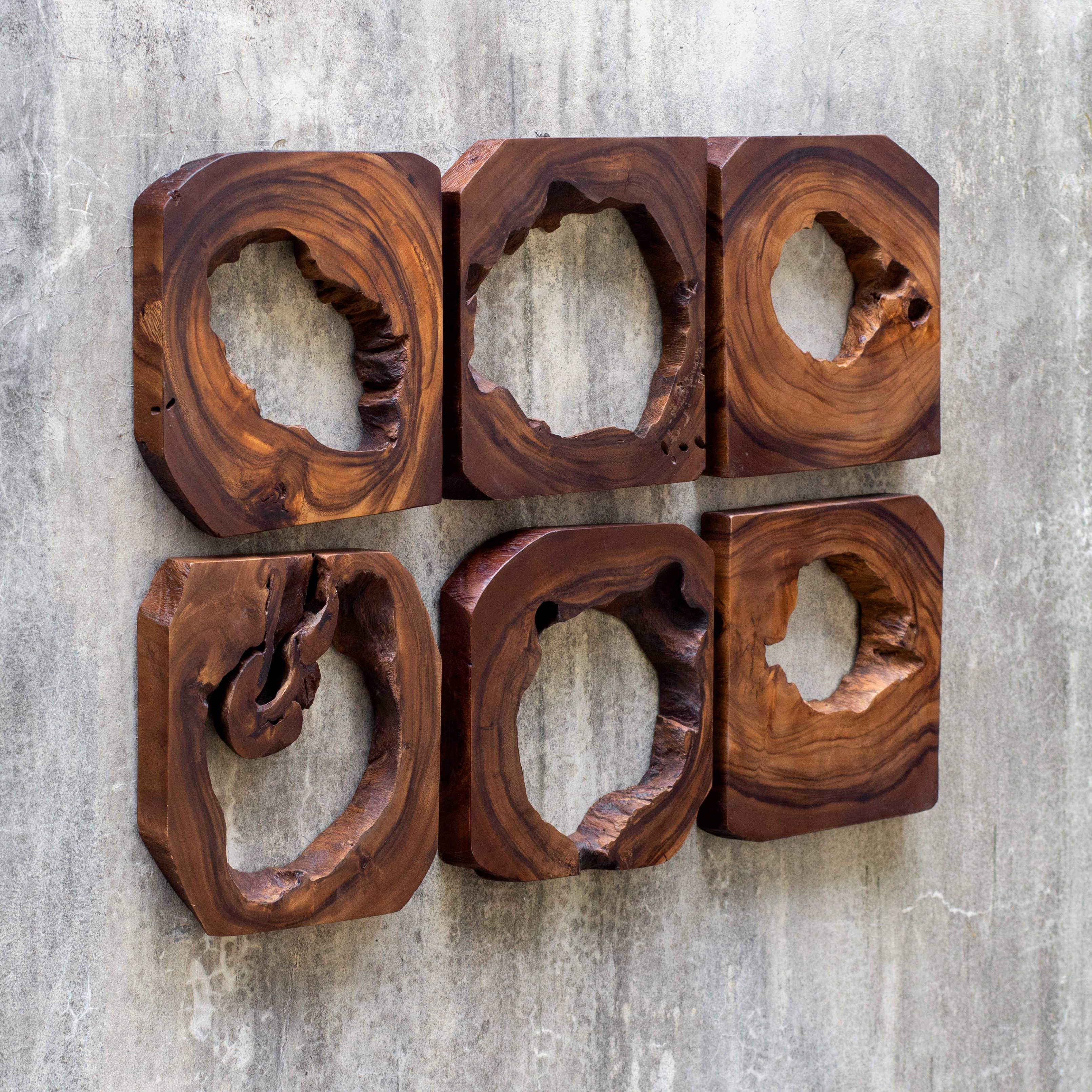 Uttermost Adlai Wood Wall Art, S/6 - Image 3
