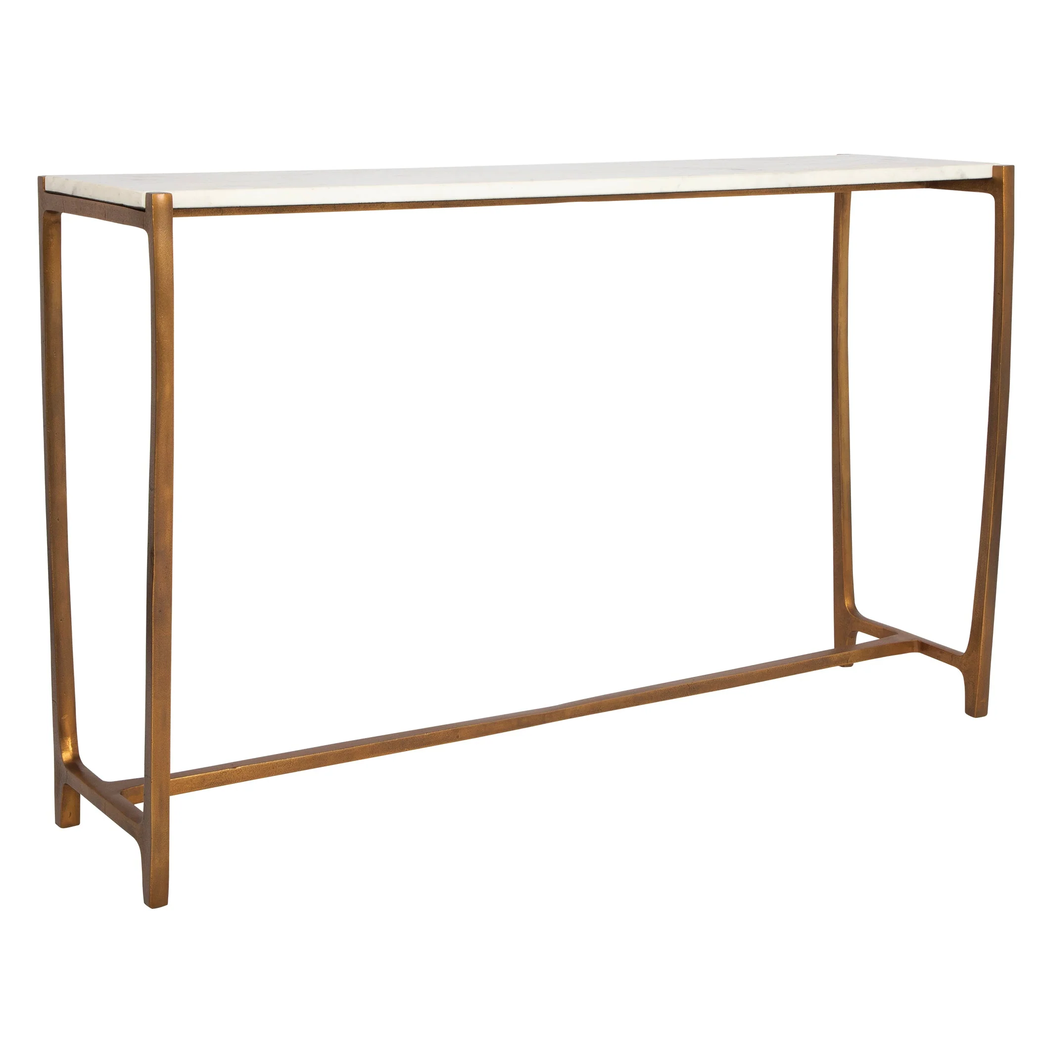 Uttermost Affinity White Marble Console Table - Image 4
