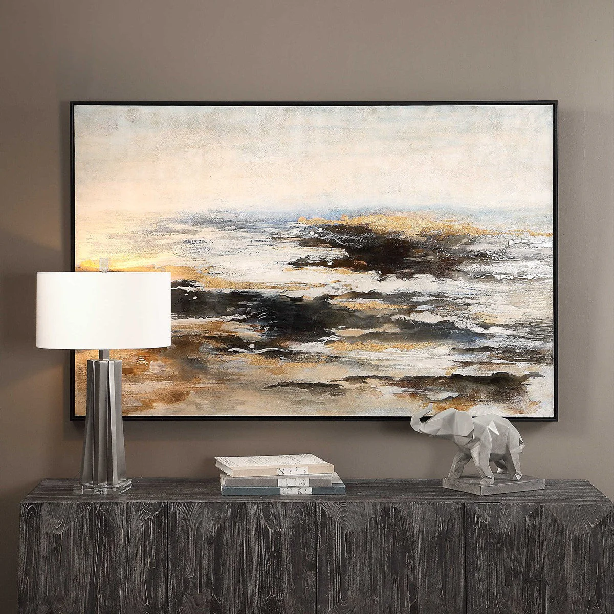 Uttermost Aftermath Hand Painted Canvas