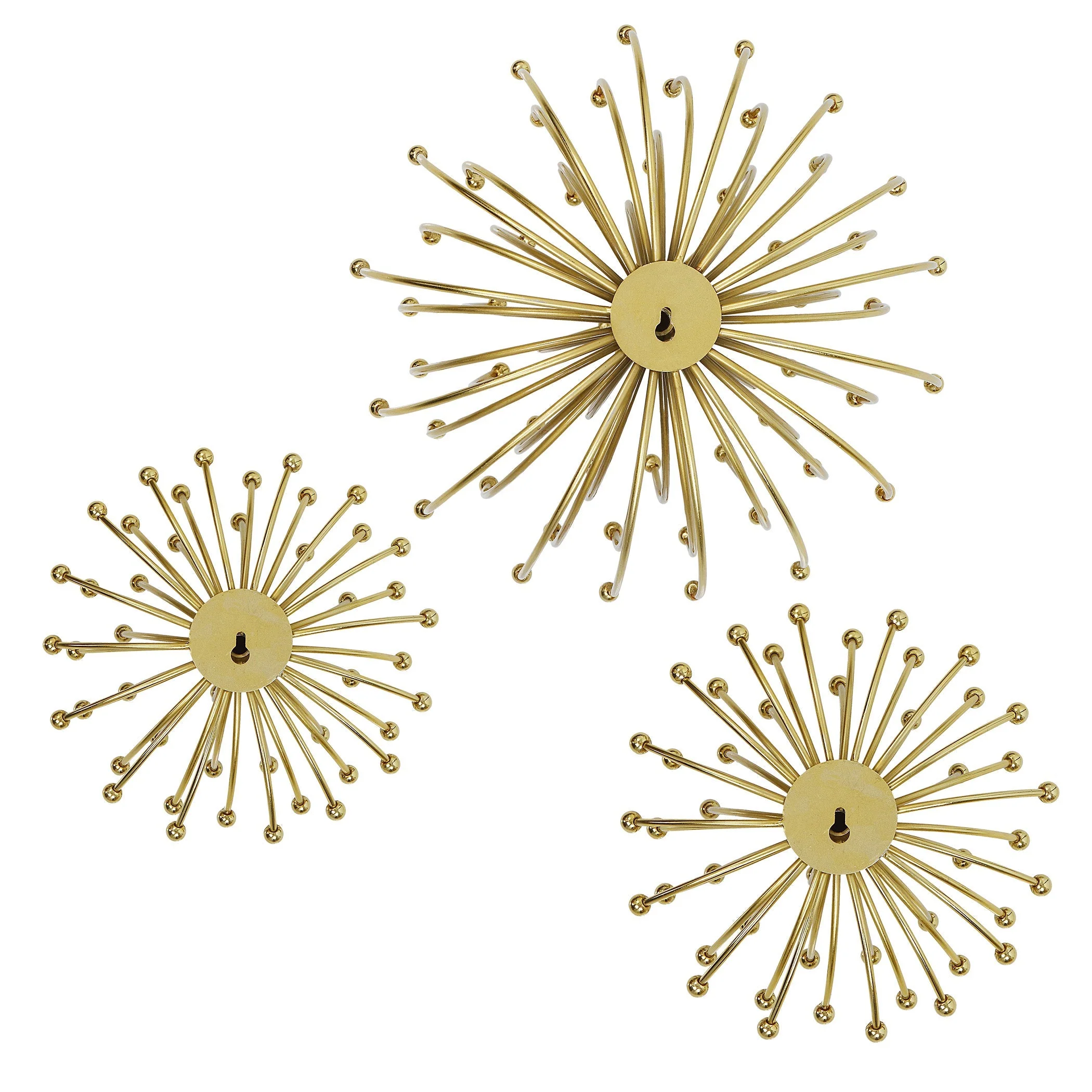 Uttermost Aga Gold Metal Wall Decor, S/3 - Image 7