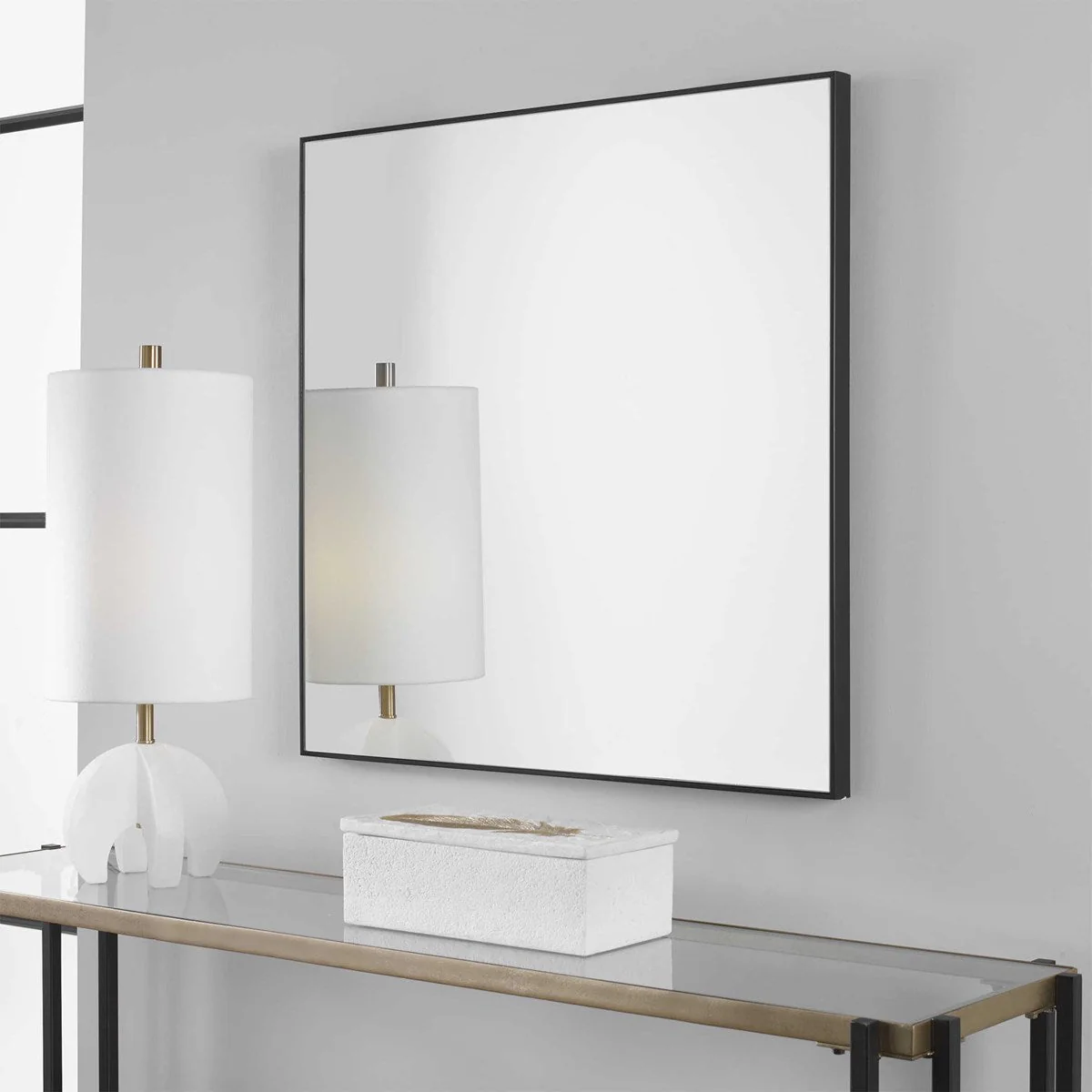 Uttermost Alexo Black Square Mirror - Image 4