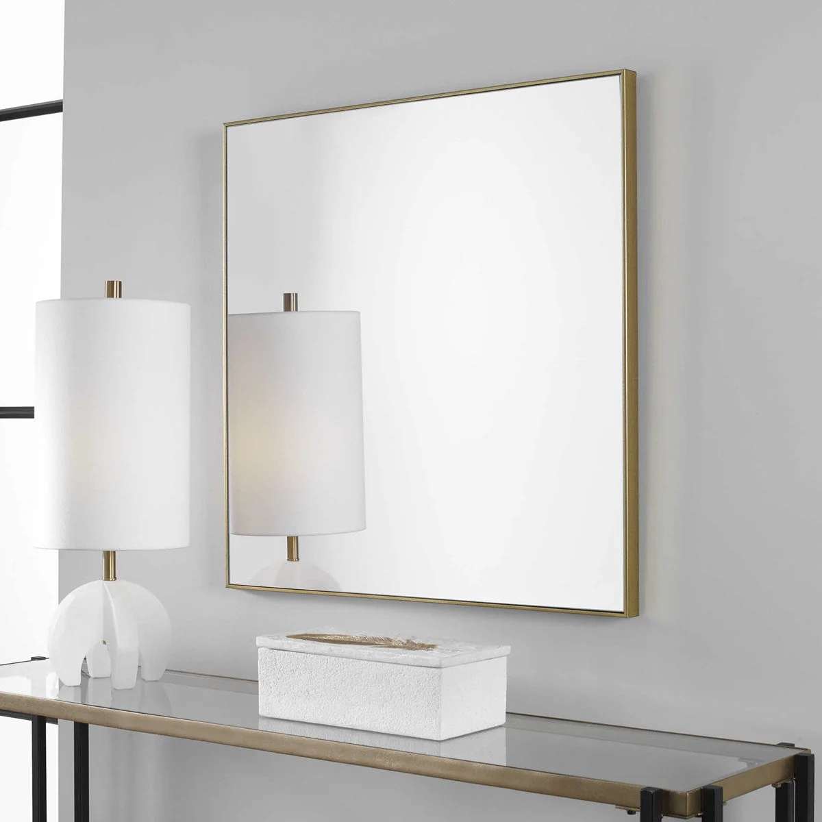 Uttermost Alexo Gold Square Mirror - Image 3