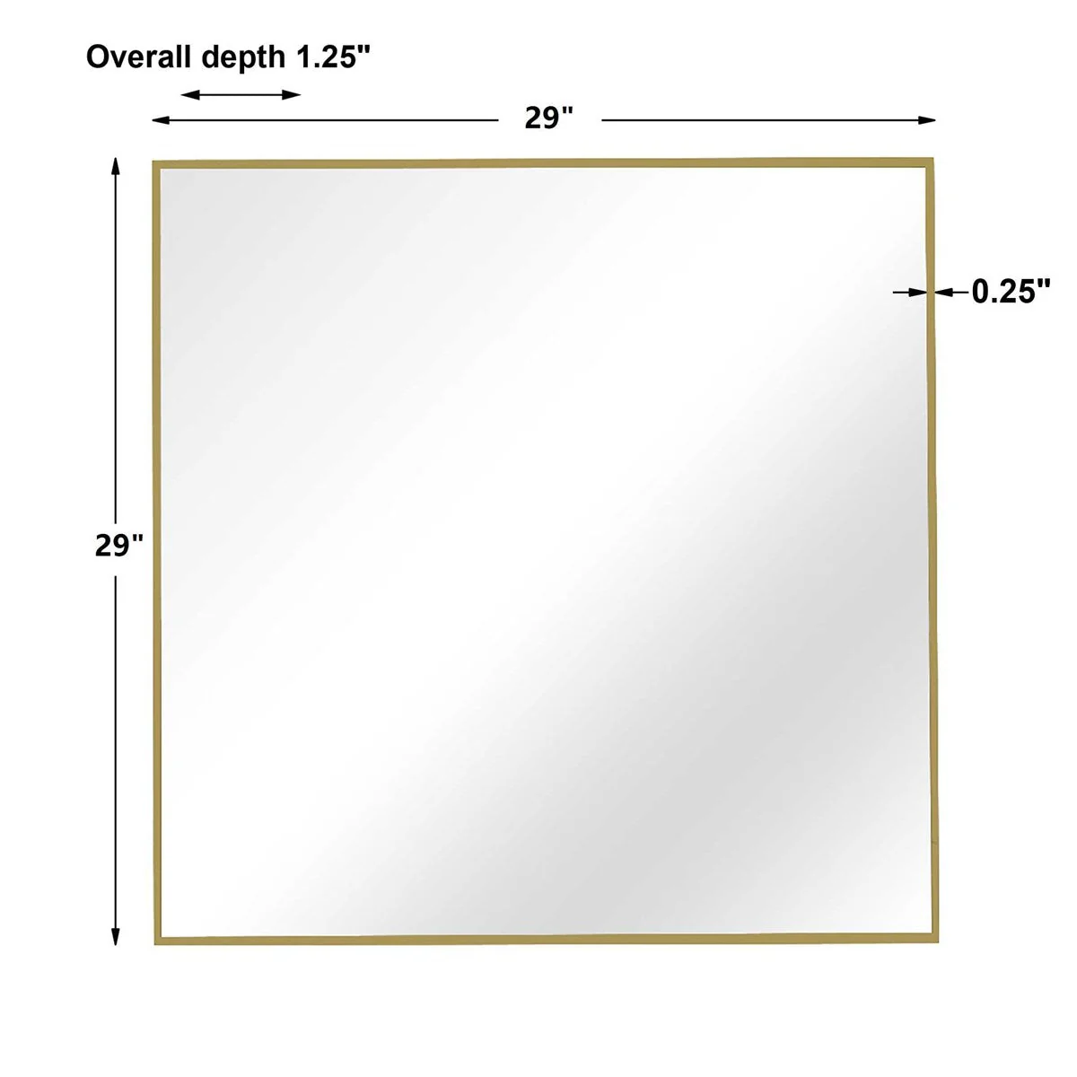 Uttermost Alexo Gold Square Mirror - Image 6