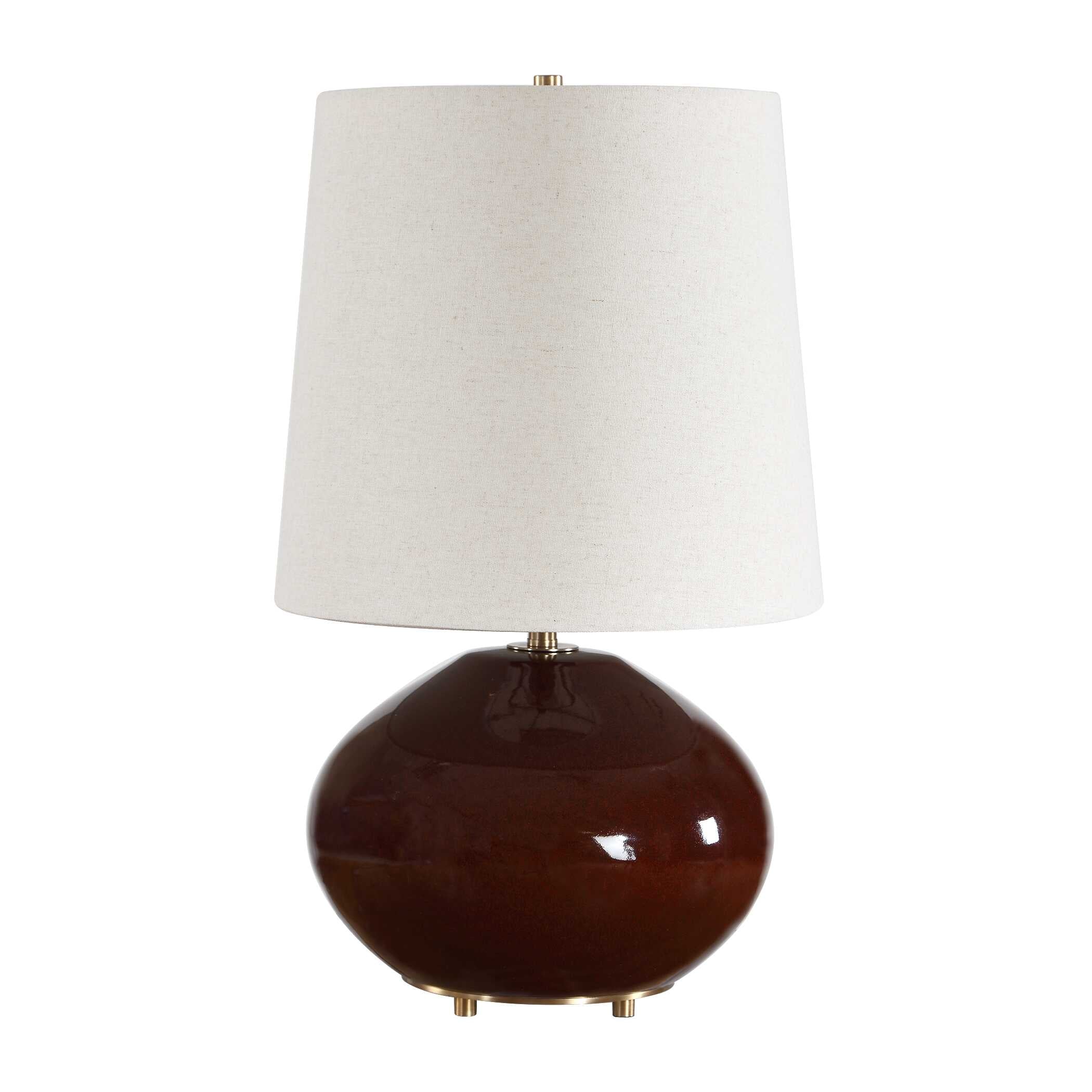 Uttermost Allemand Ruby Red Glaze Table Lamp - Image 4