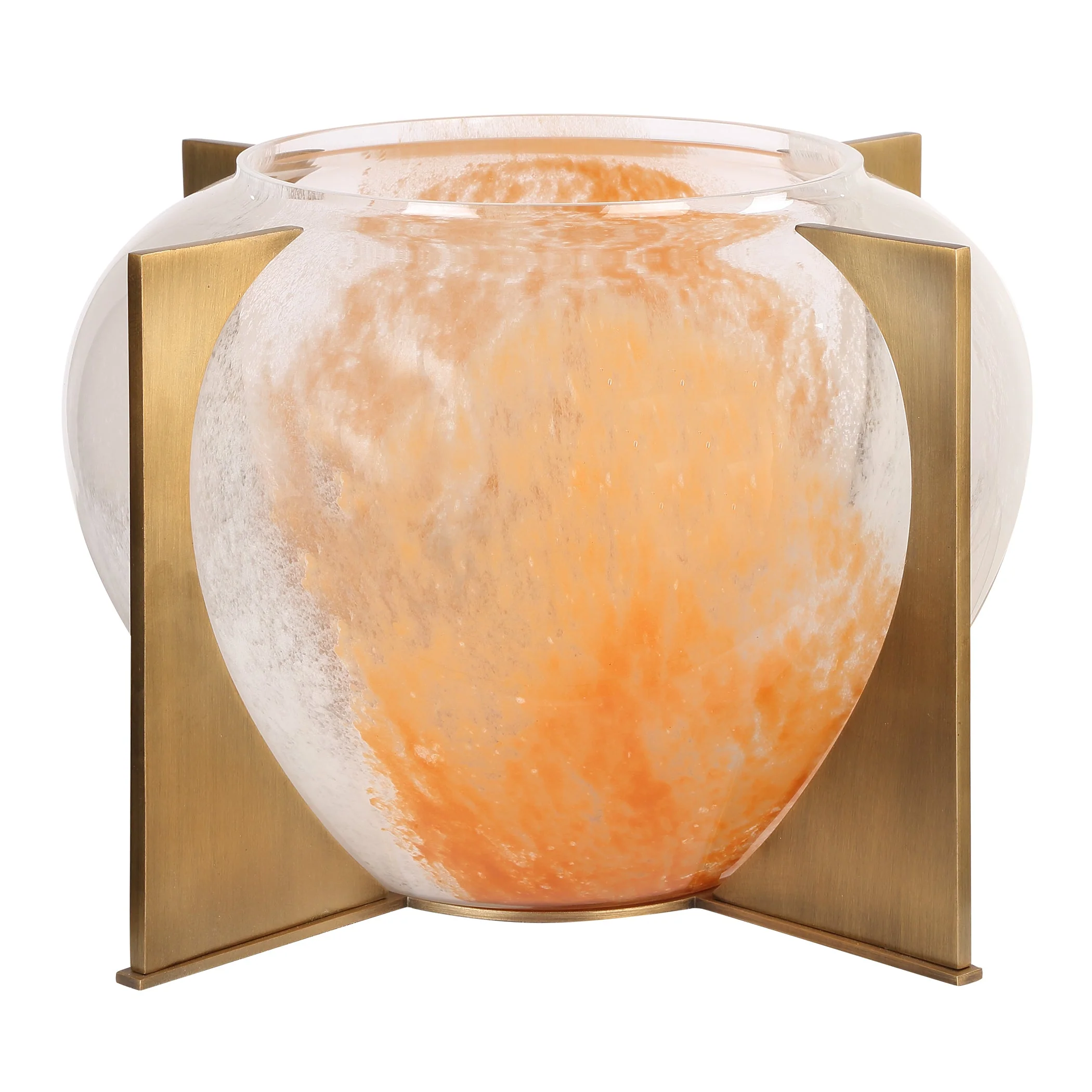 Uttermost Amber Swirl Vase - Image 4