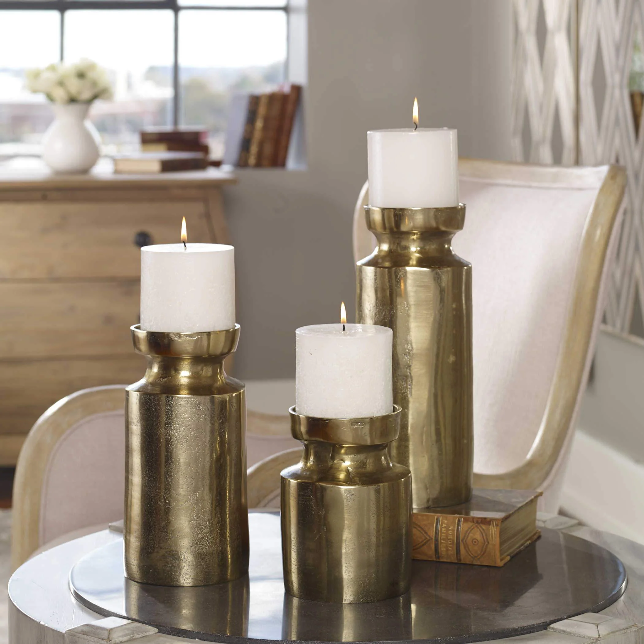 Uttermost Amina Candleholders, S/3