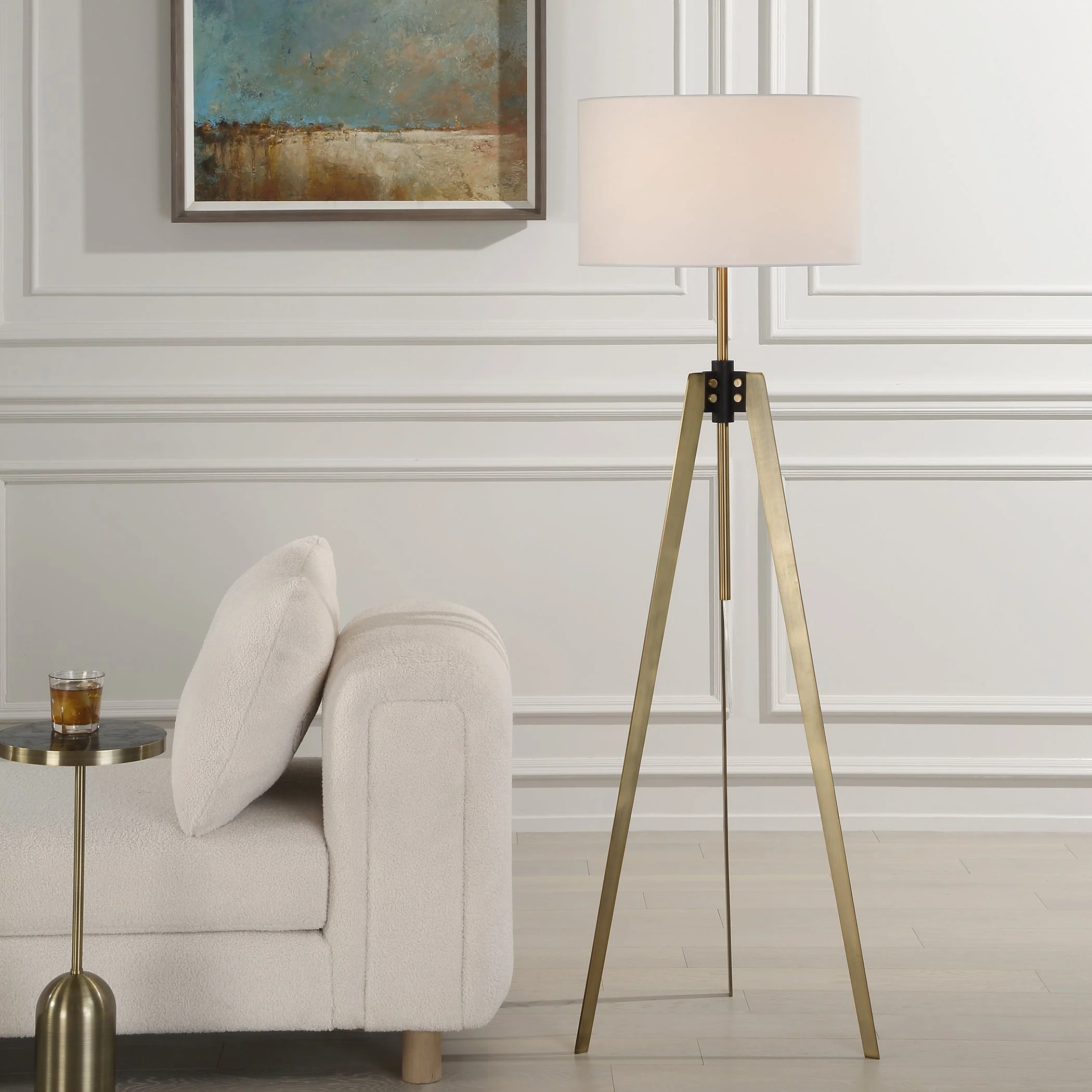 Uttermost Anchorage Tri-pod Floor Lamp - Image 2