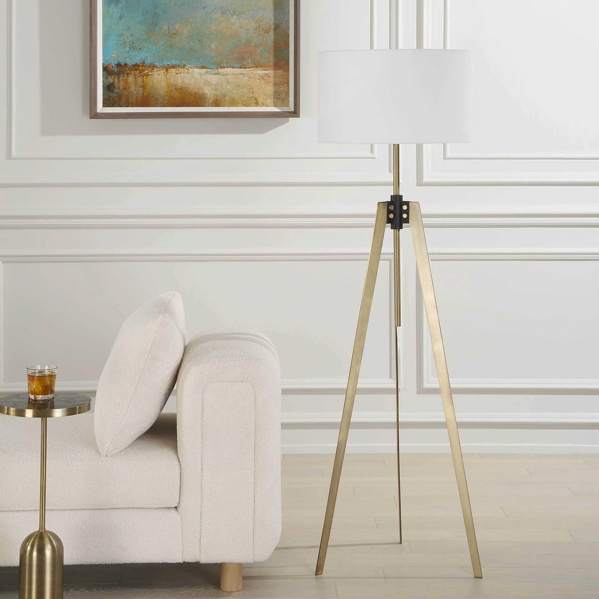 Uttermost Anchorage Tri-pod Floor Lamp - Image 4