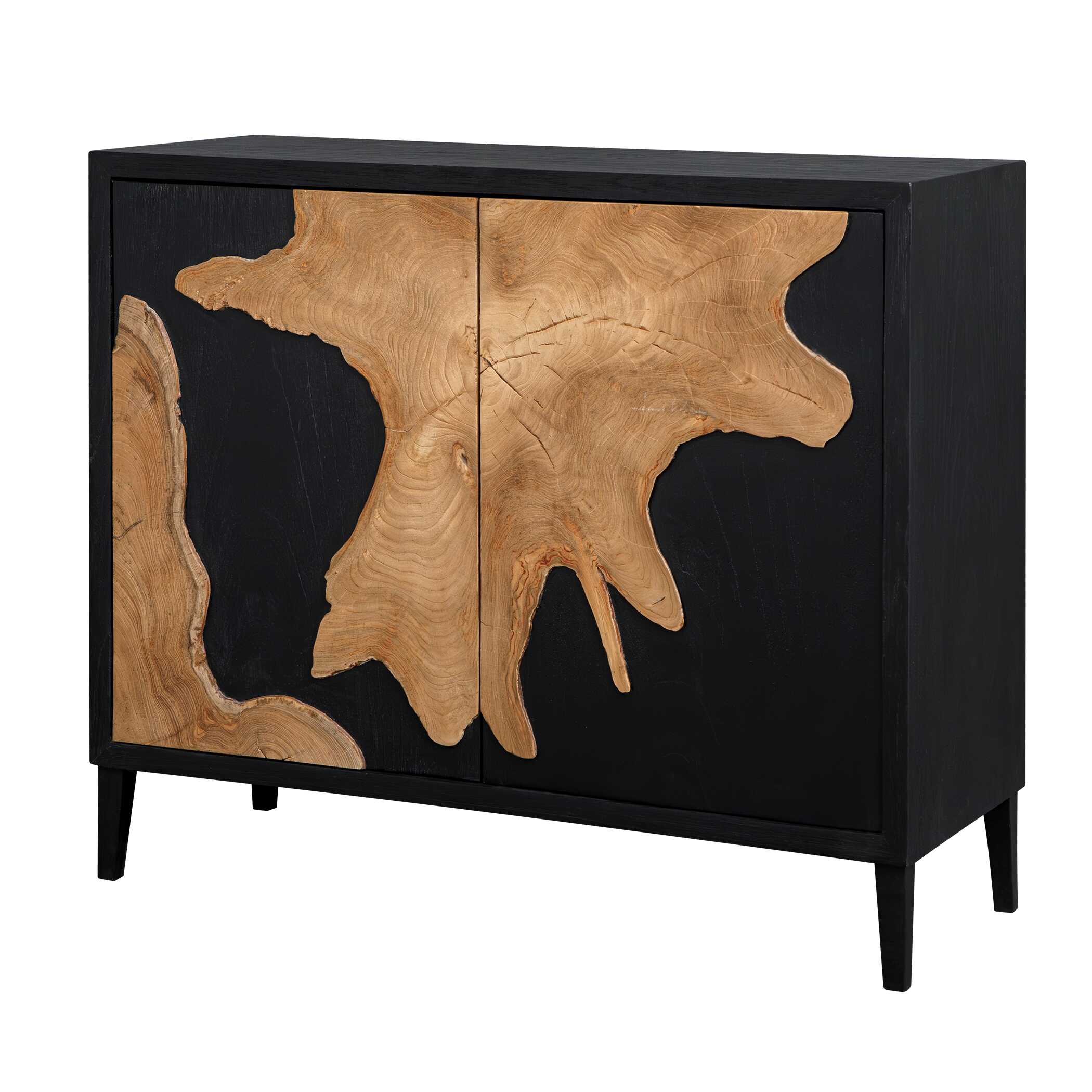 Uttermost Andrei Teak Root 2 Door Cabinet - Image 3