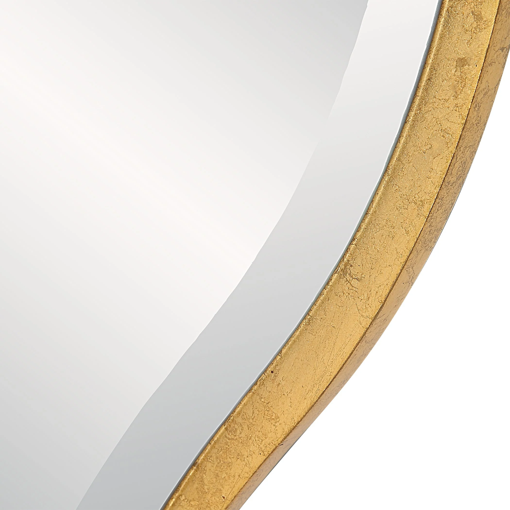 Uttermost Aneta Large Gold Round Mirror - Image 5