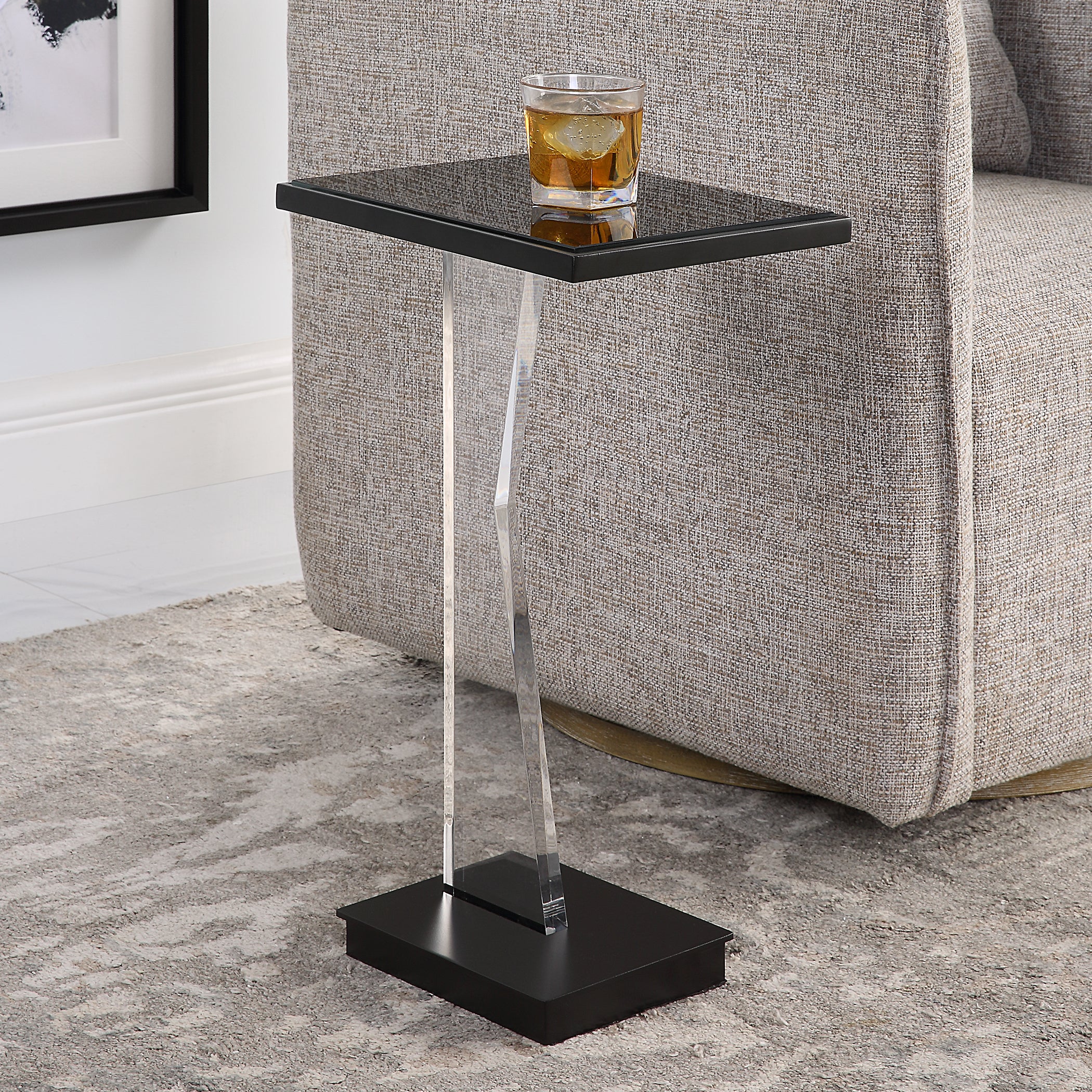 Uttermost Angle Contemporary Accent Table - Image 2