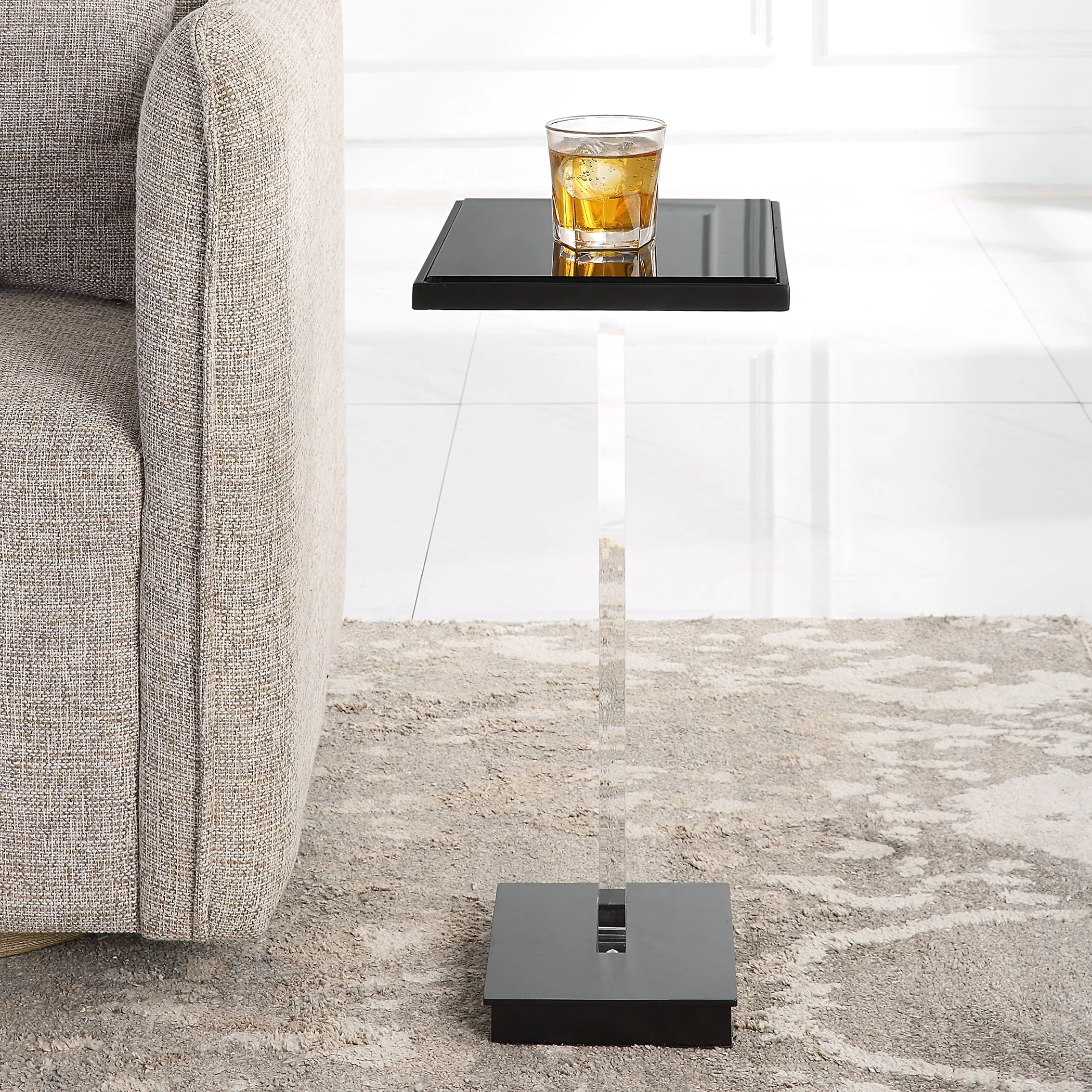 Uttermost Angle Contemporary Accent Table - Image 3