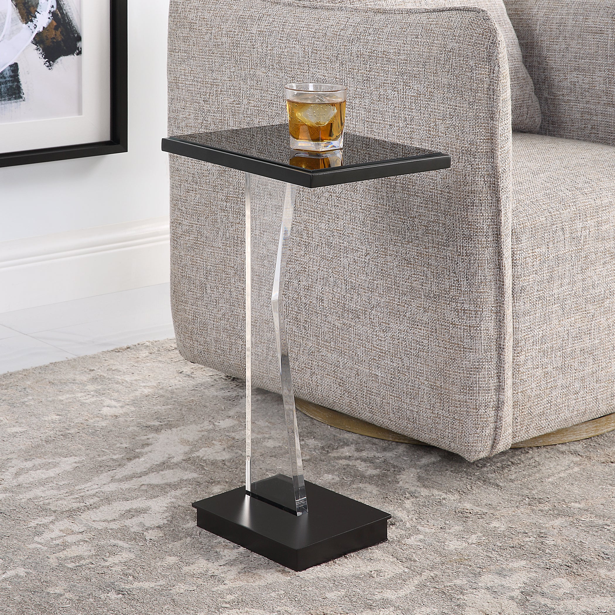 Uttermost Angle Contemporary Accent Table - Image 4