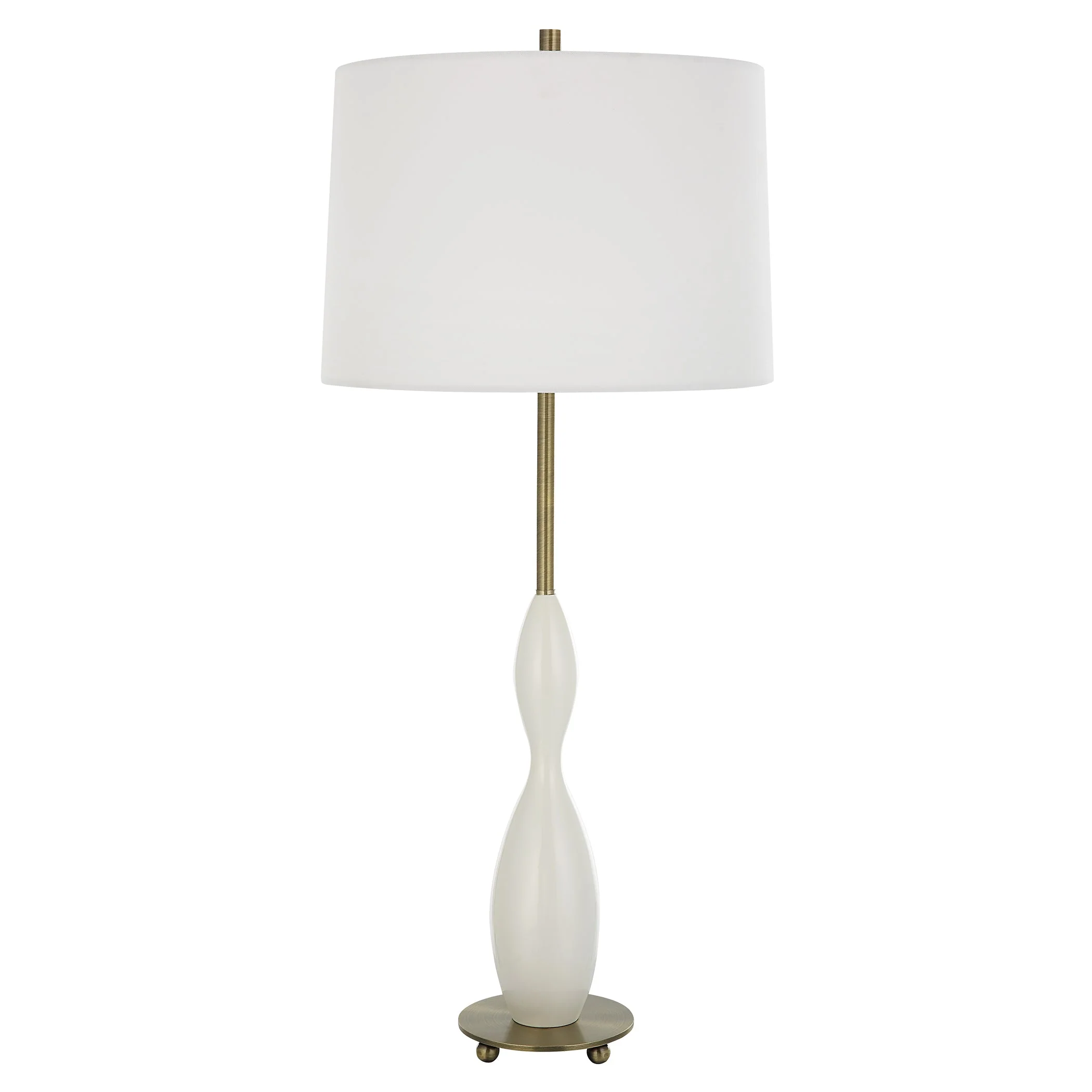 Uttermost Annora Glossy White Table Lamp - Image 4