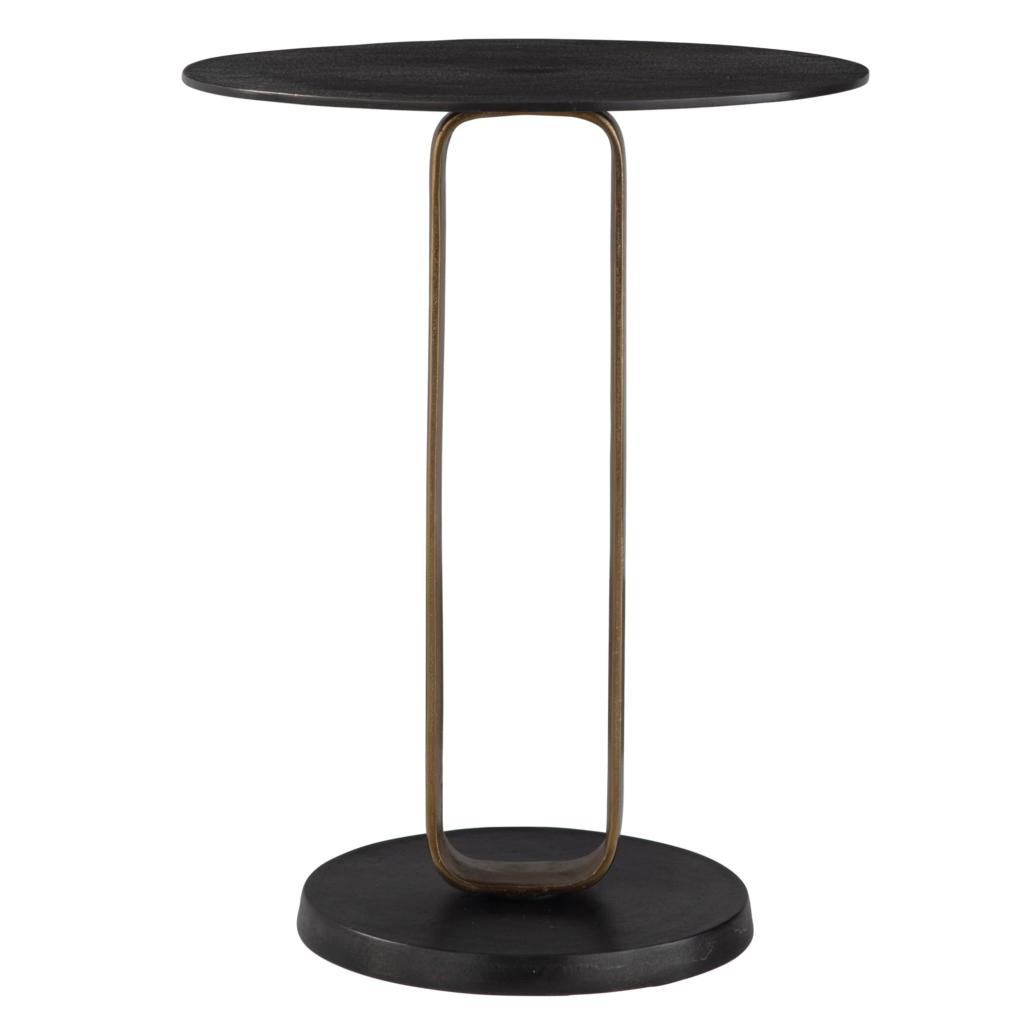 Uttermost Aperture Brass Accent Table - Image 4
