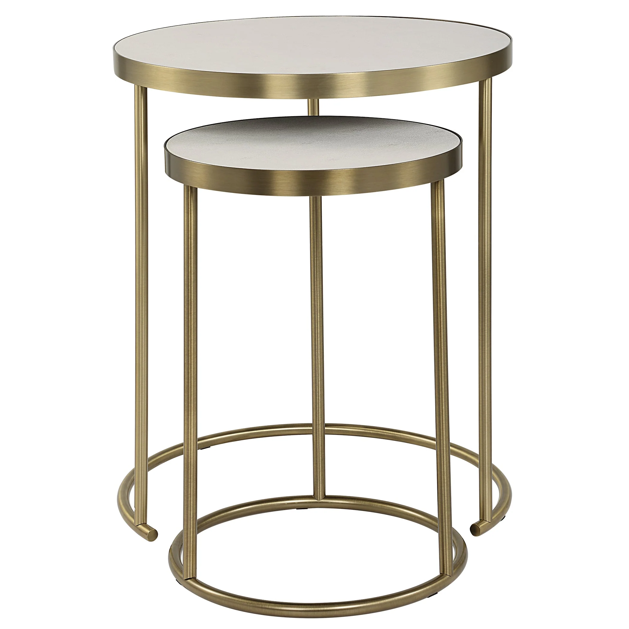Uttermost Aragon White Nesting Tables Set/2 - Image 4